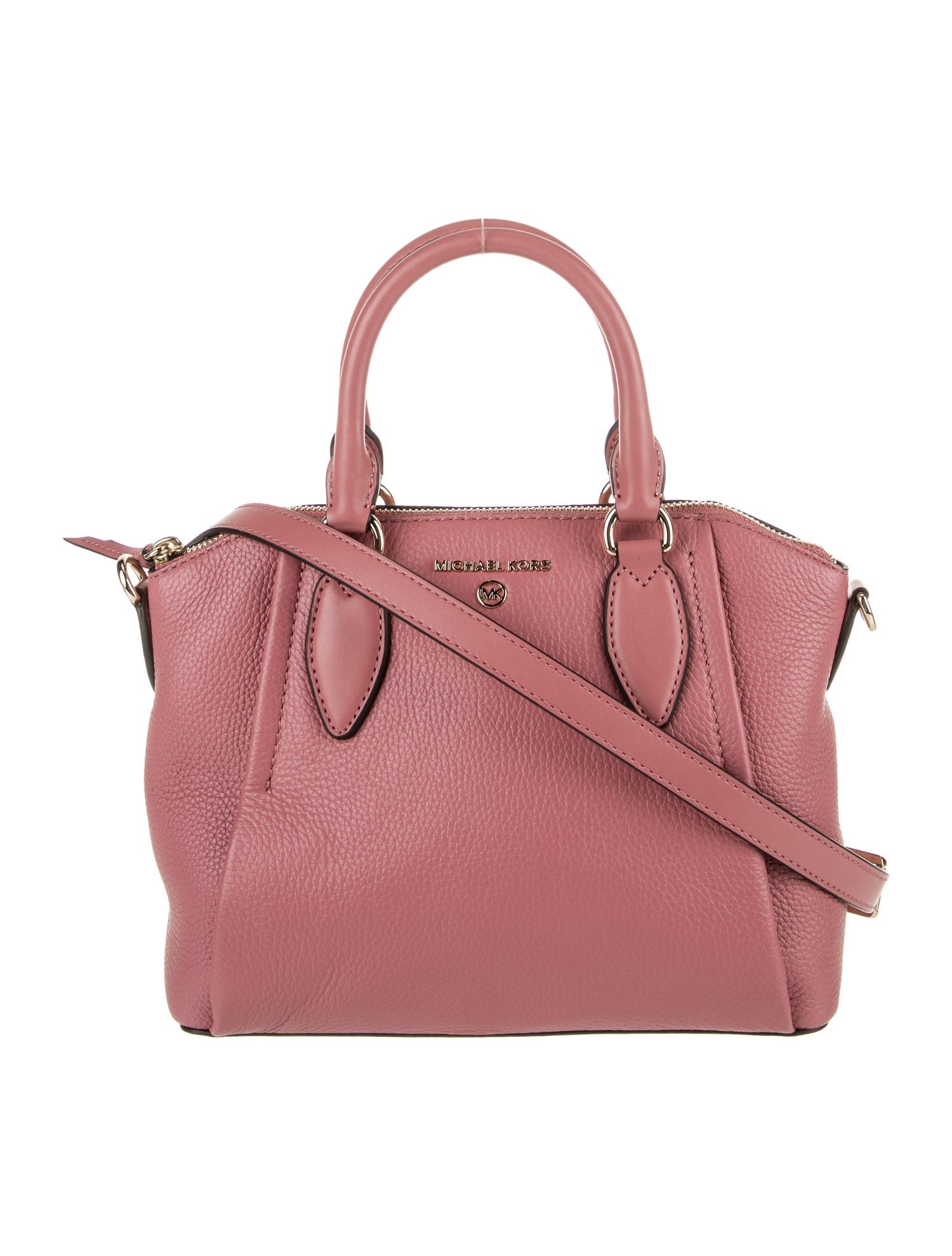 Michael Michael Kors Leather Shoulder Bag Pink Shoulder Bags