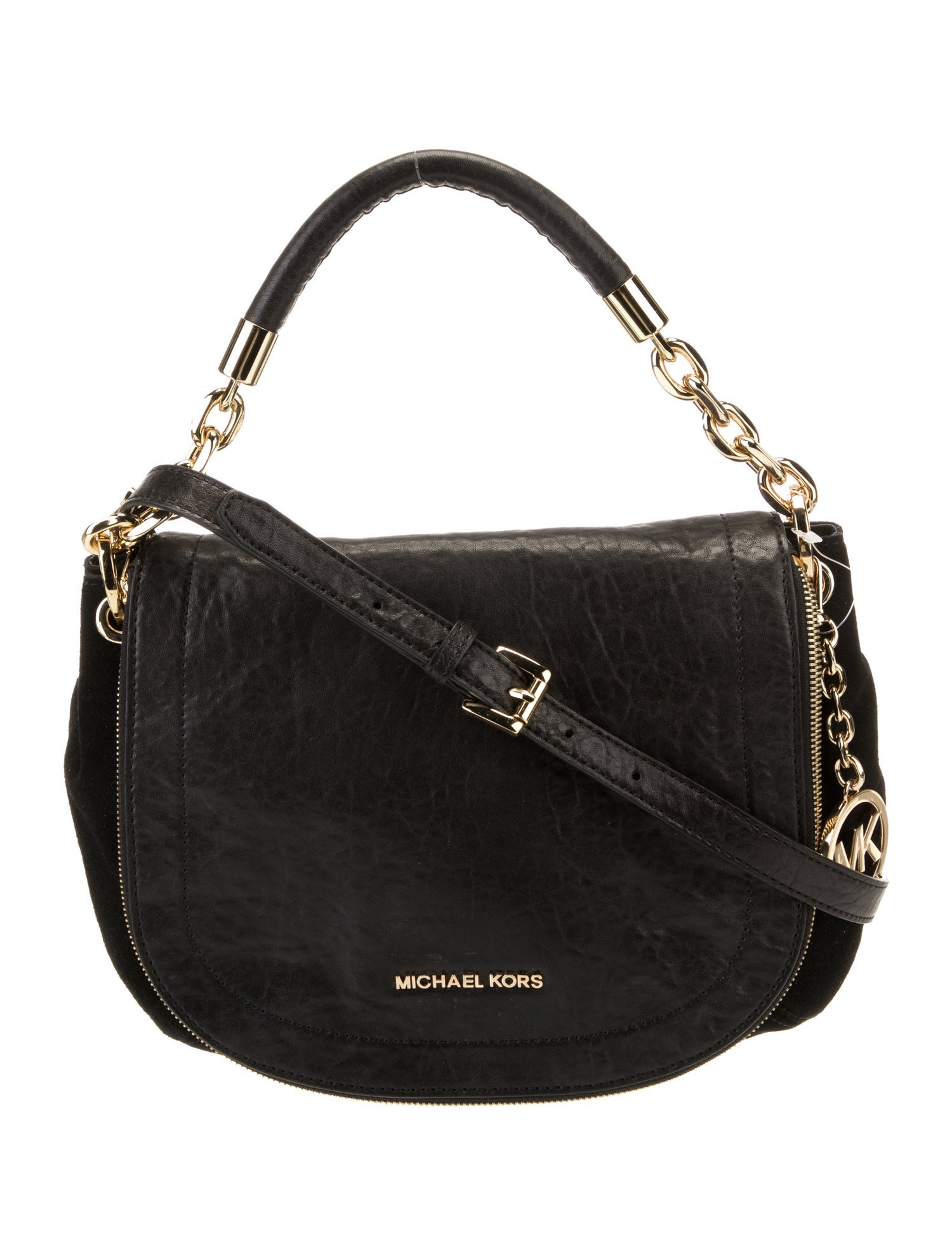 Michael Kors Black Leather Crossbody Bag
