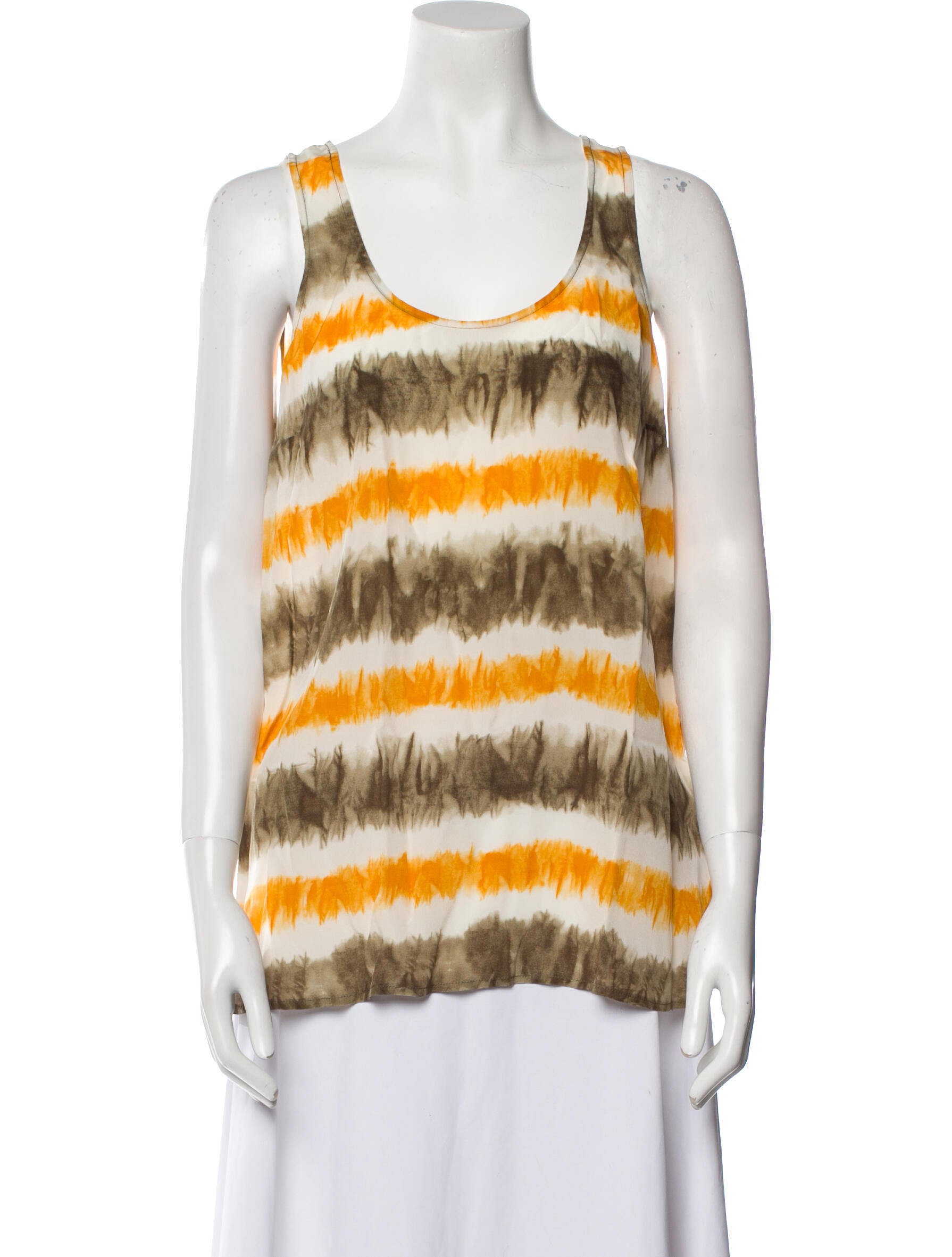 Michael Michael Kors Silk Striped Top w/ Tags