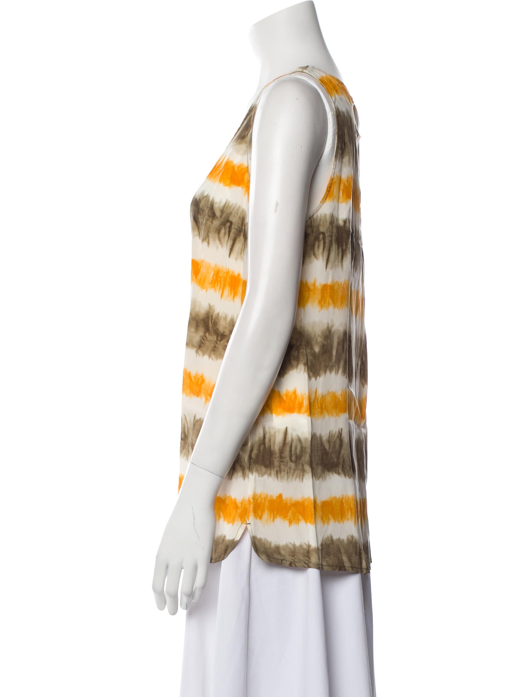 Michael Michael Kors Silk Striped Top w/ Tags