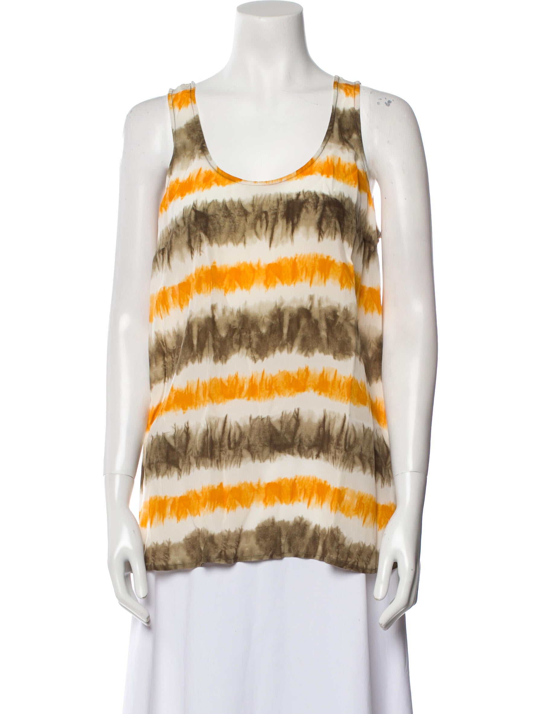 Michael Michael Kors Silk Striped Top w/ Tags