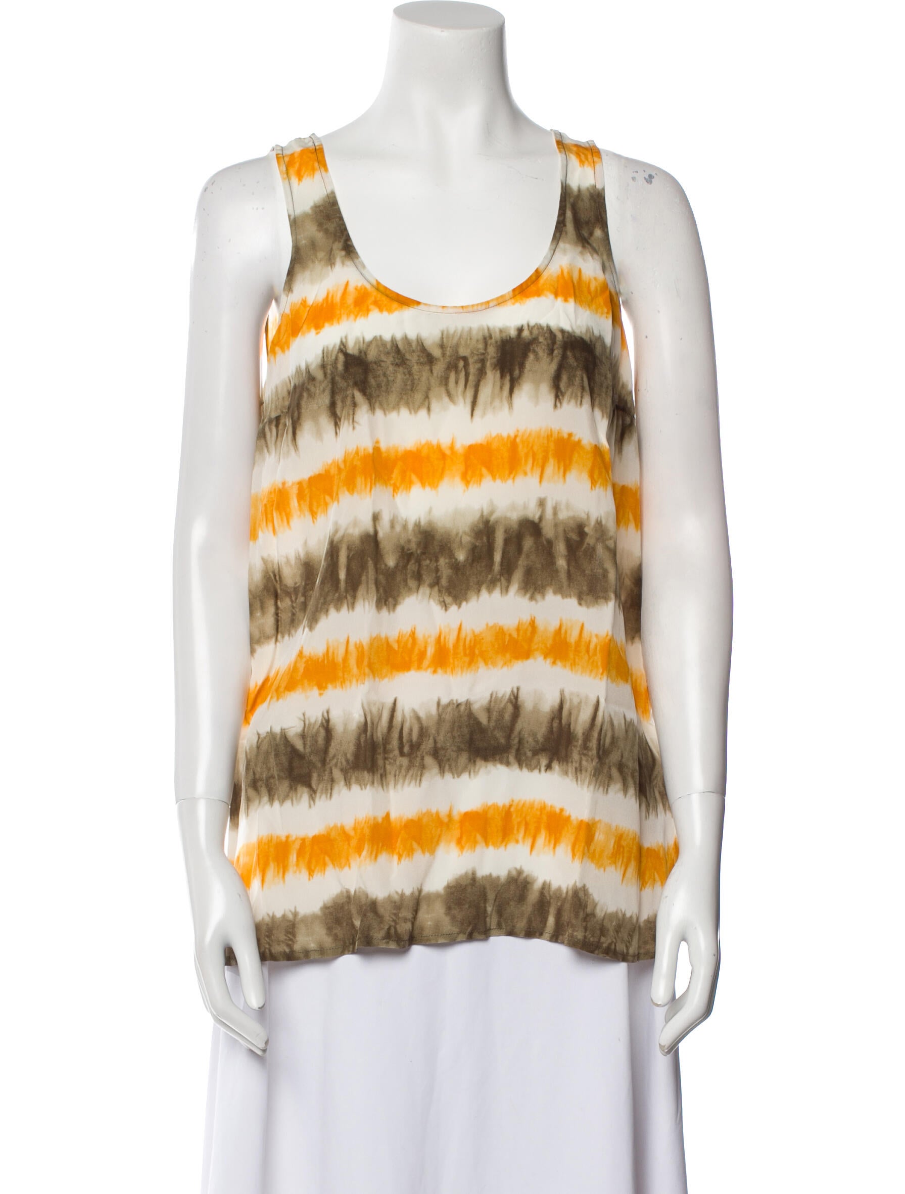 Michael Michael Kors Silk Striped Top w/ Tags