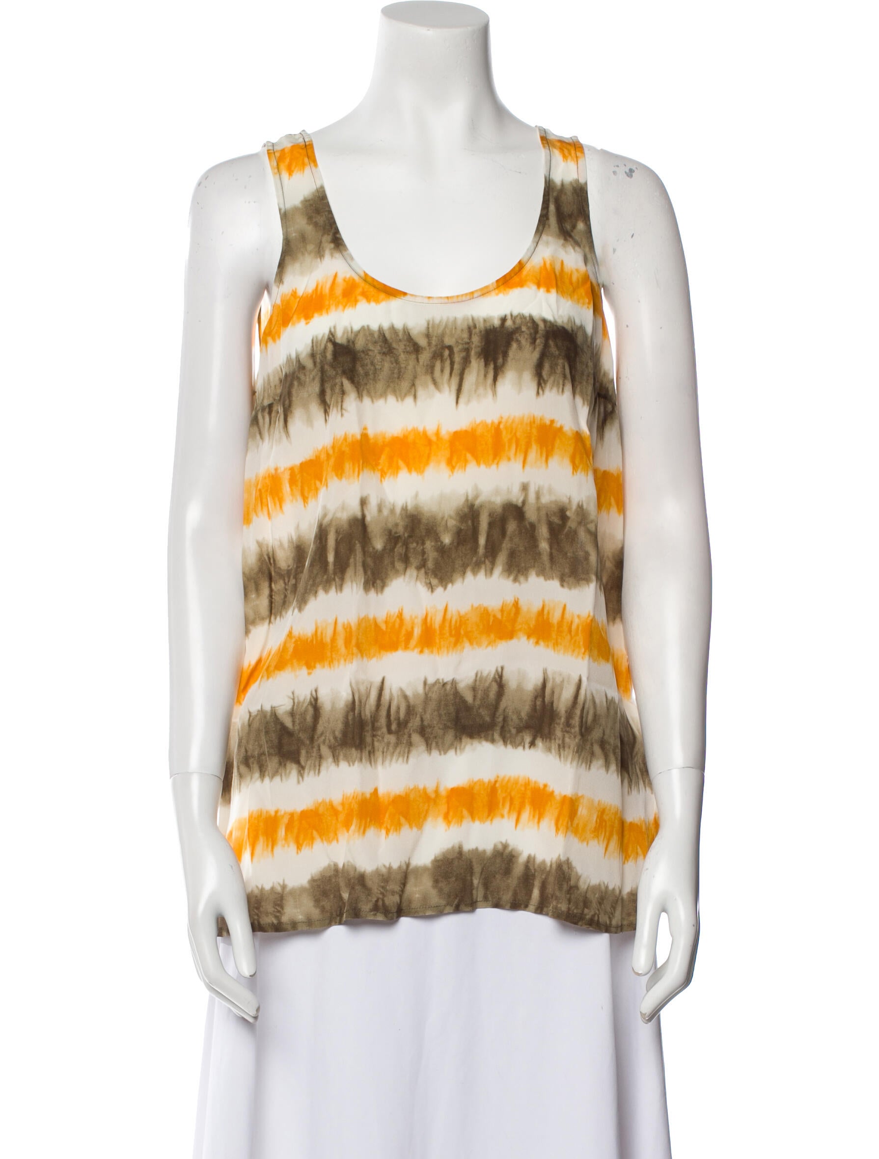 Michael Michael Kors Silk Striped Top w/ Tags