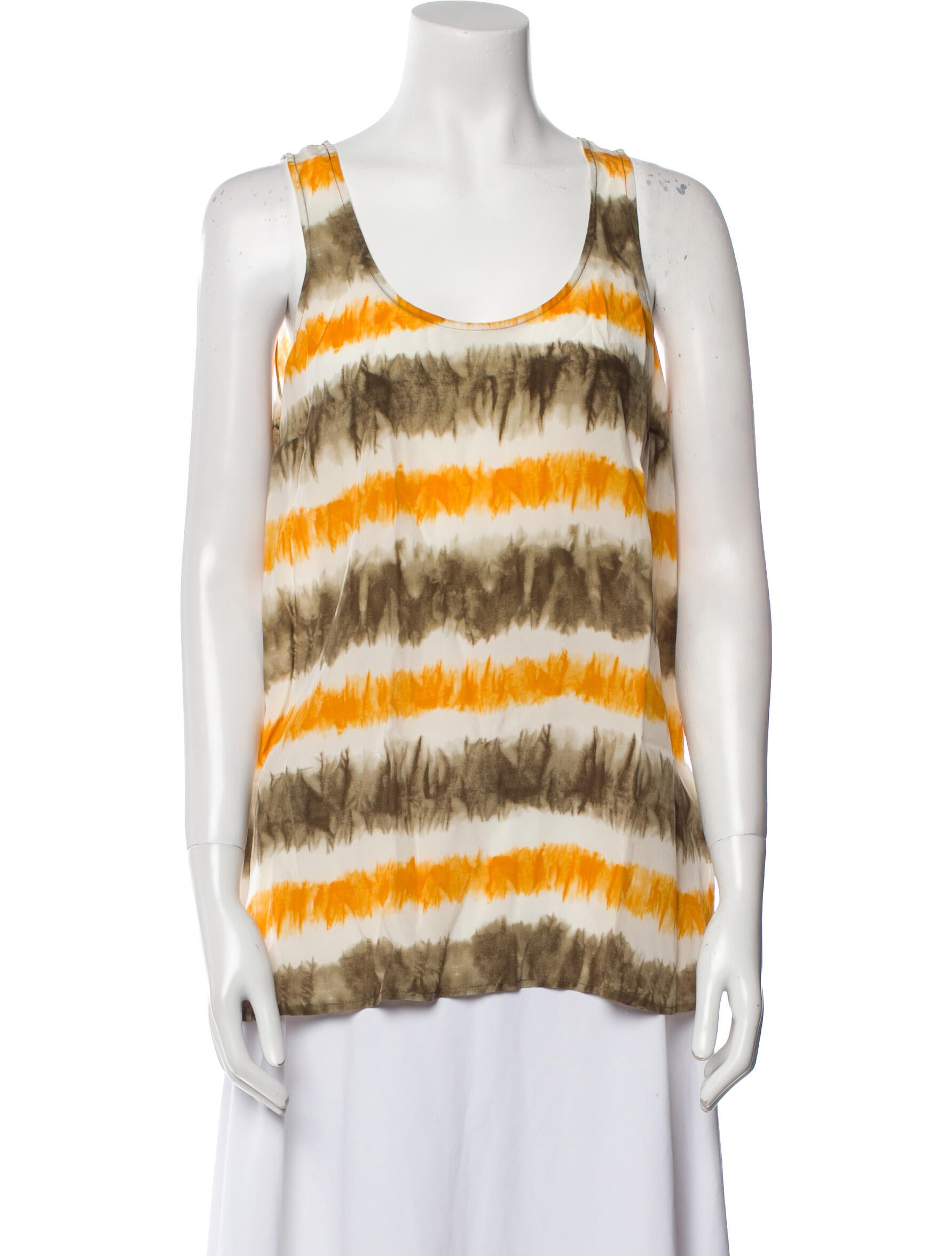 Michael Michael Kors Silk Striped Top w/ Tags