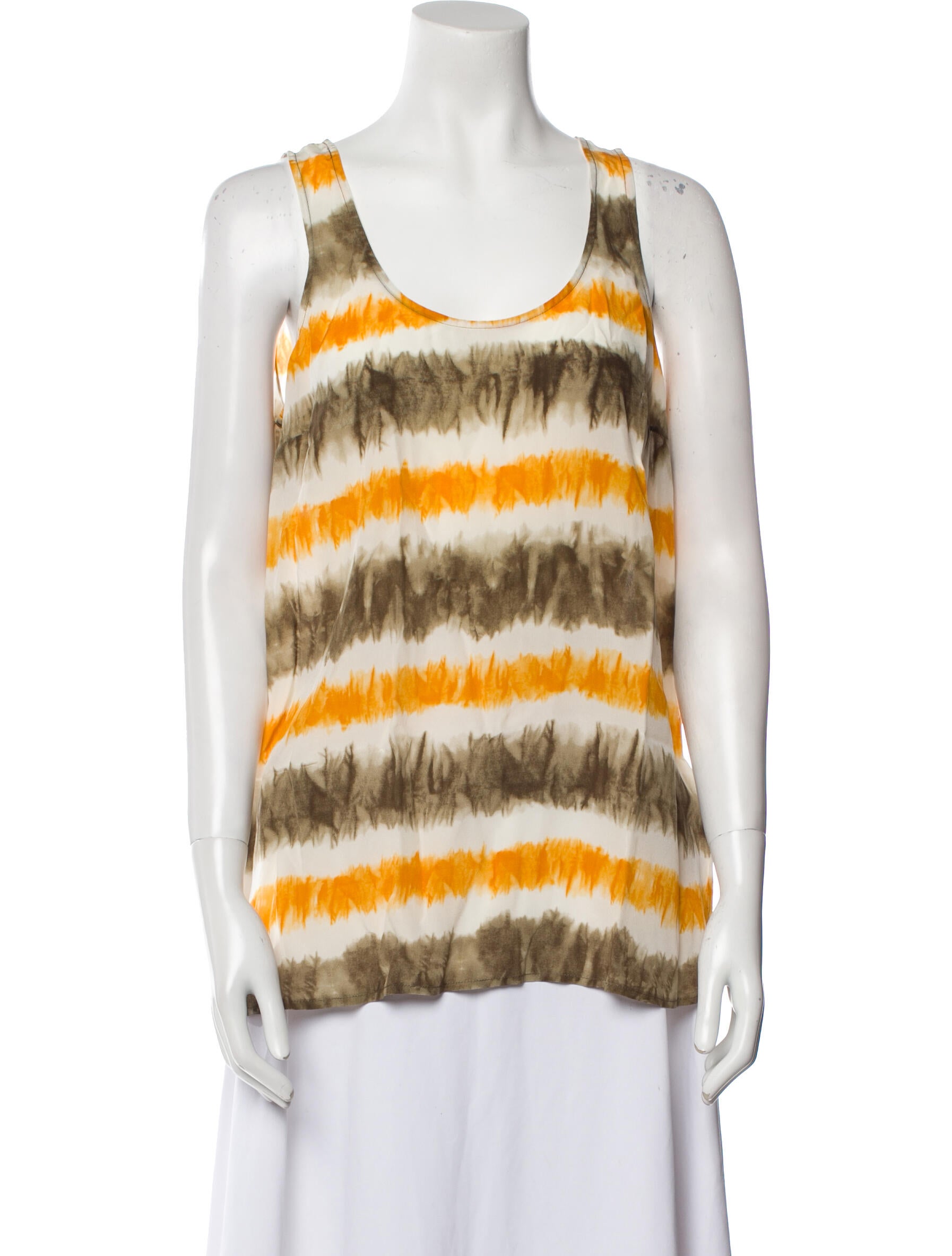 Michael Michael Kors Silk Striped Top w/ Tags