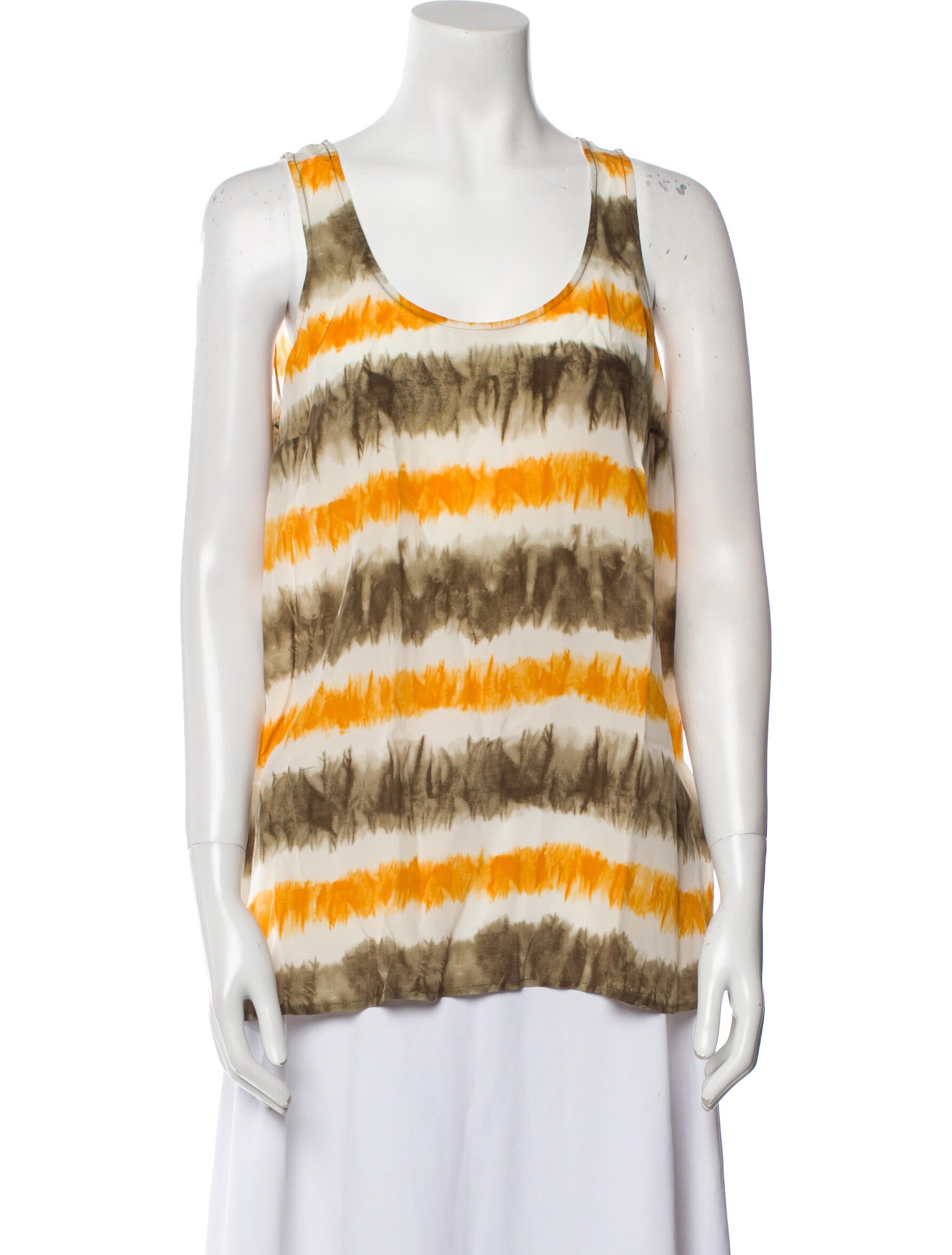 Michael Michael Kors Silk Striped Top w/ Tags