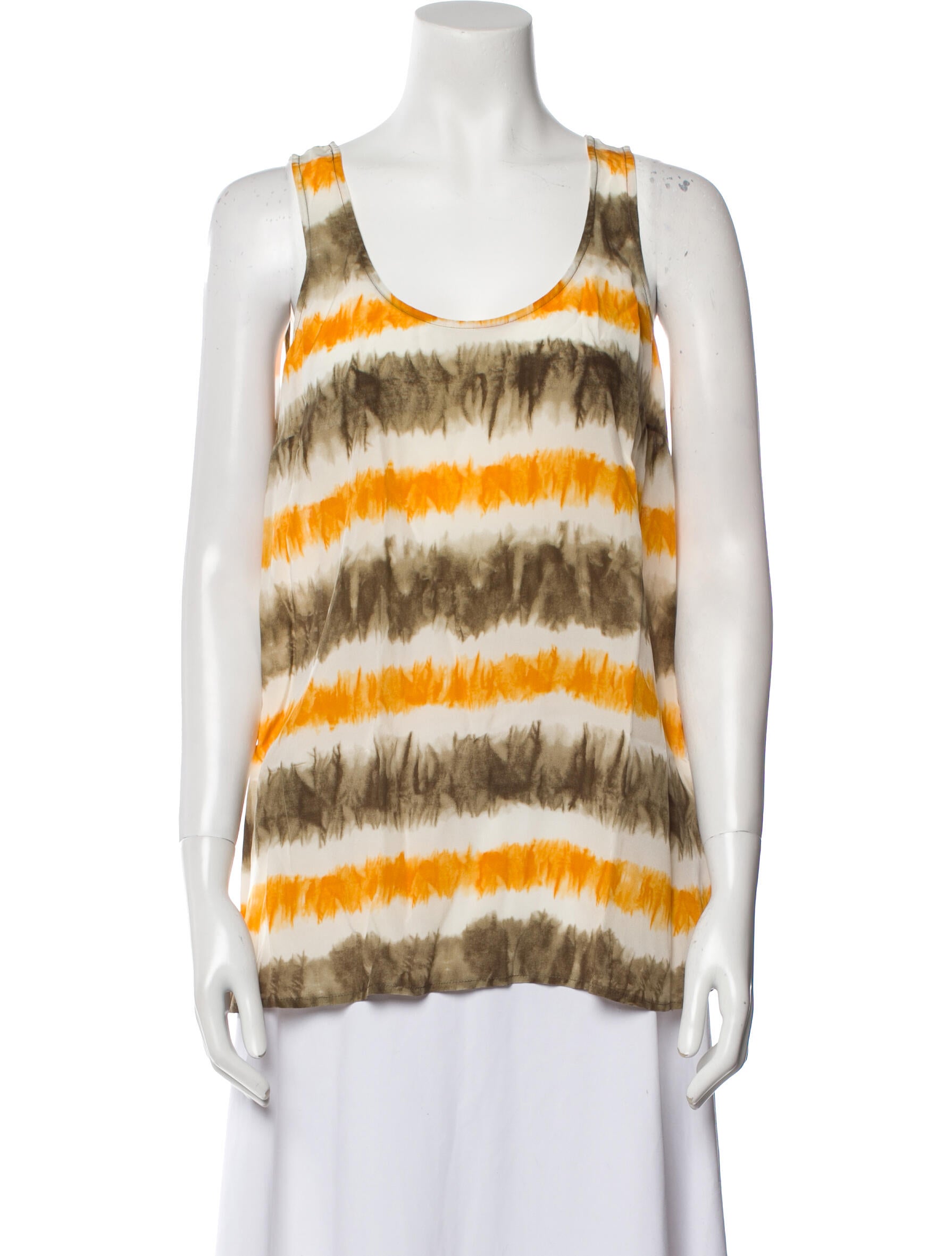 Michael Michael Kors Silk Striped Top w/ Tags