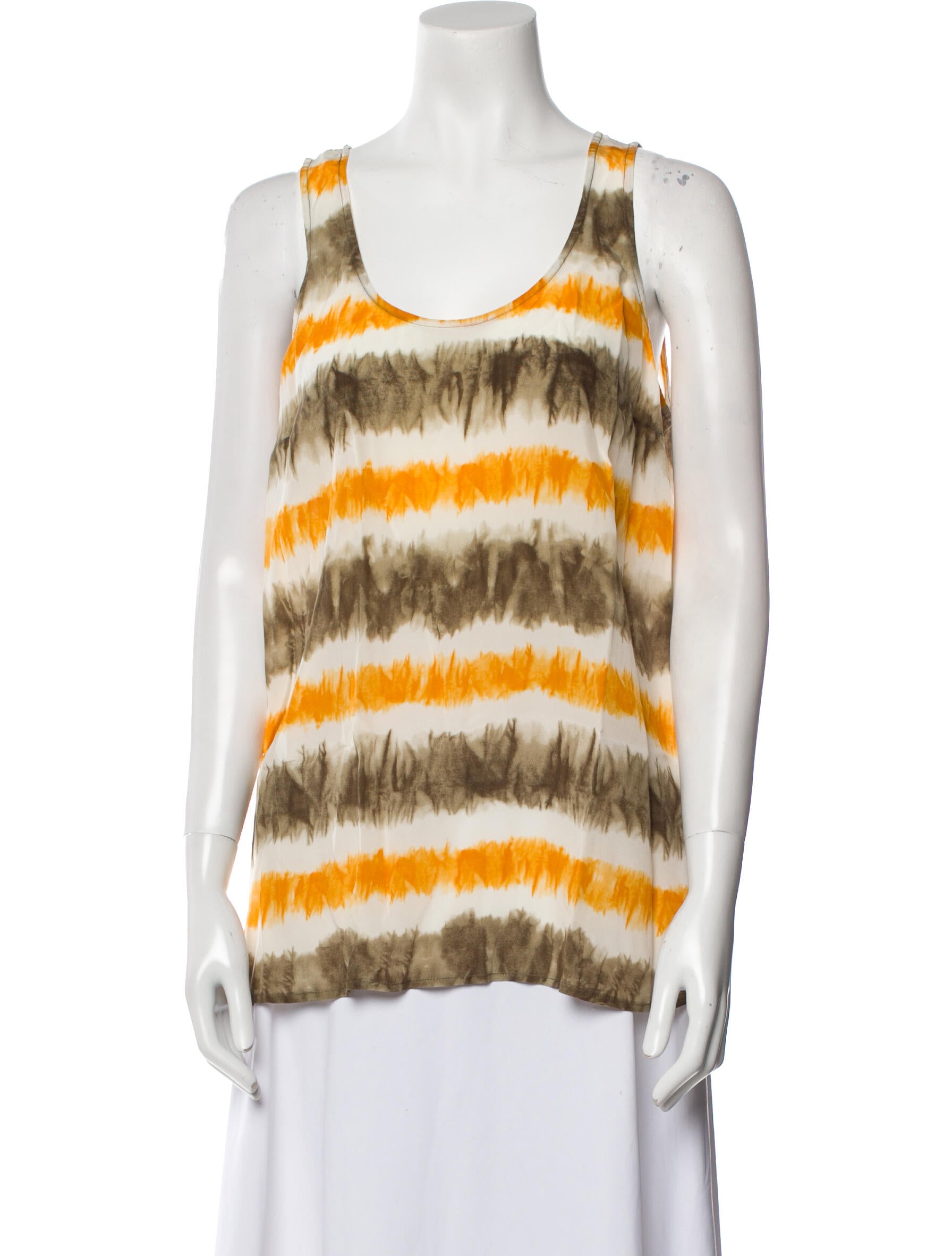 Michael Michael Kors Silk Striped Top w/ Tags