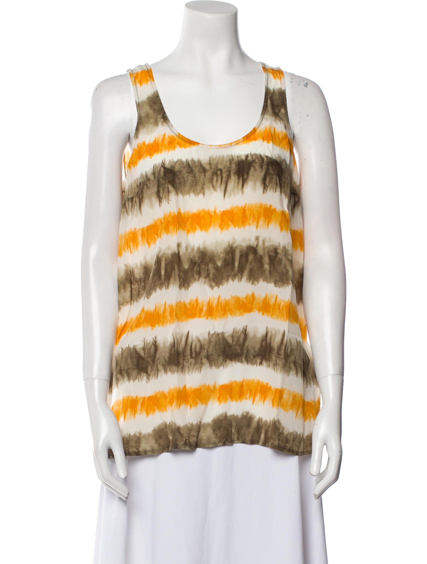 Michael Michael Kors Silk Striped Top w/ Tags