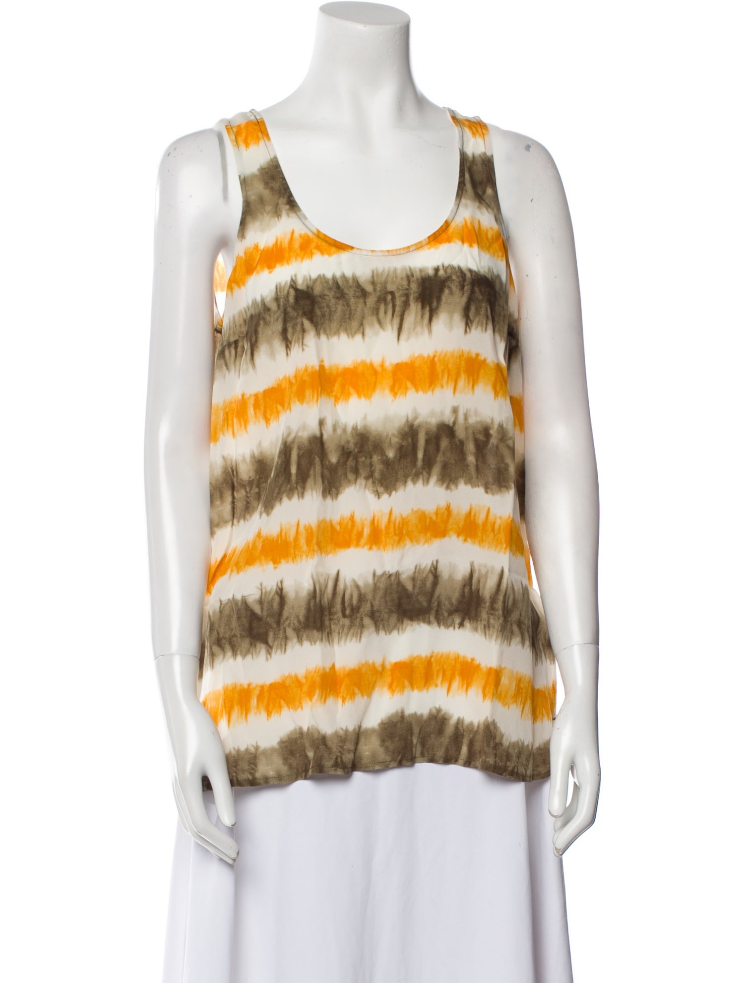 Michael Michael Kors Silk Tie-Dye Print Top w/ Tags