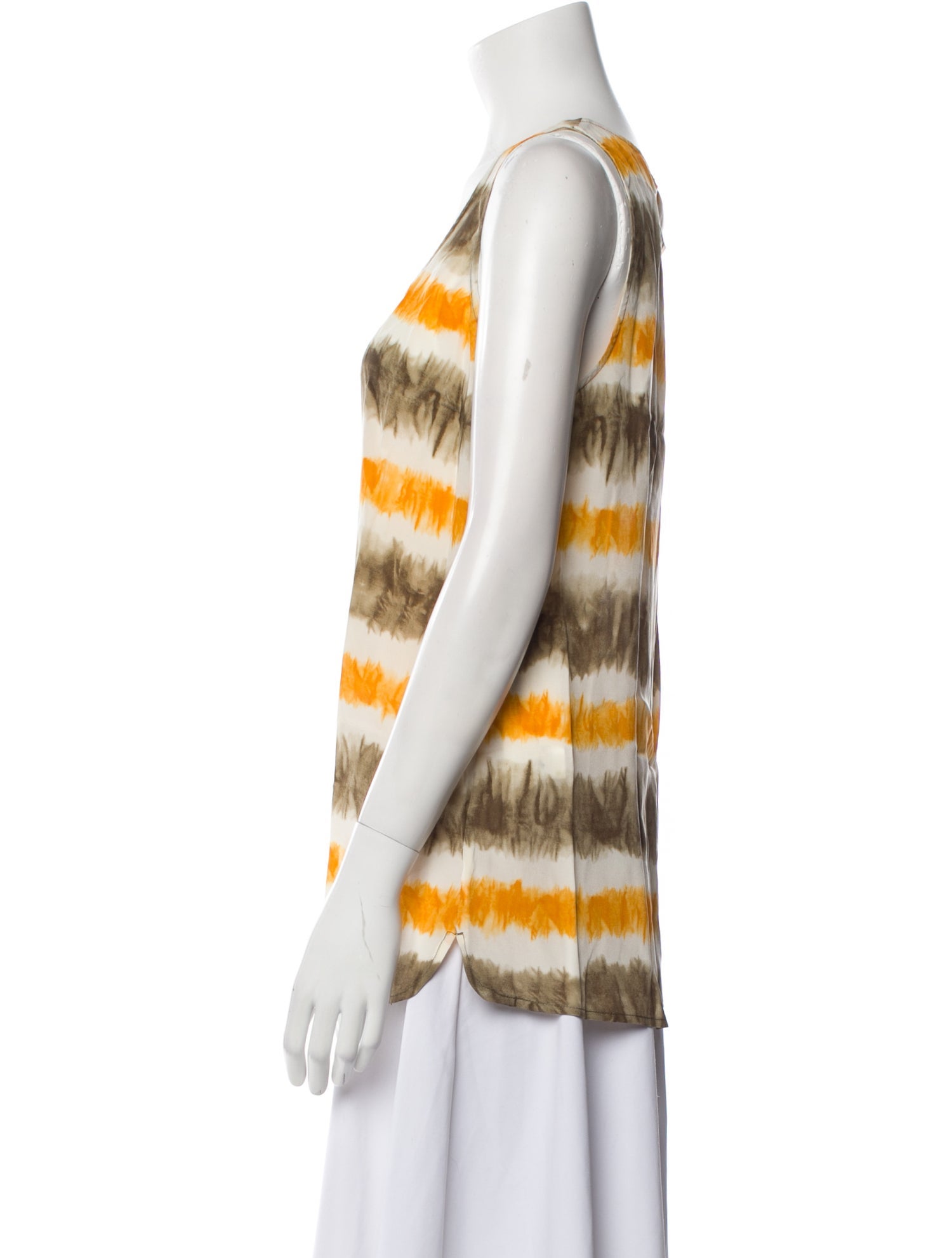 Michael Michael Kors Silk Tie-Dye Print Top w/ Tags