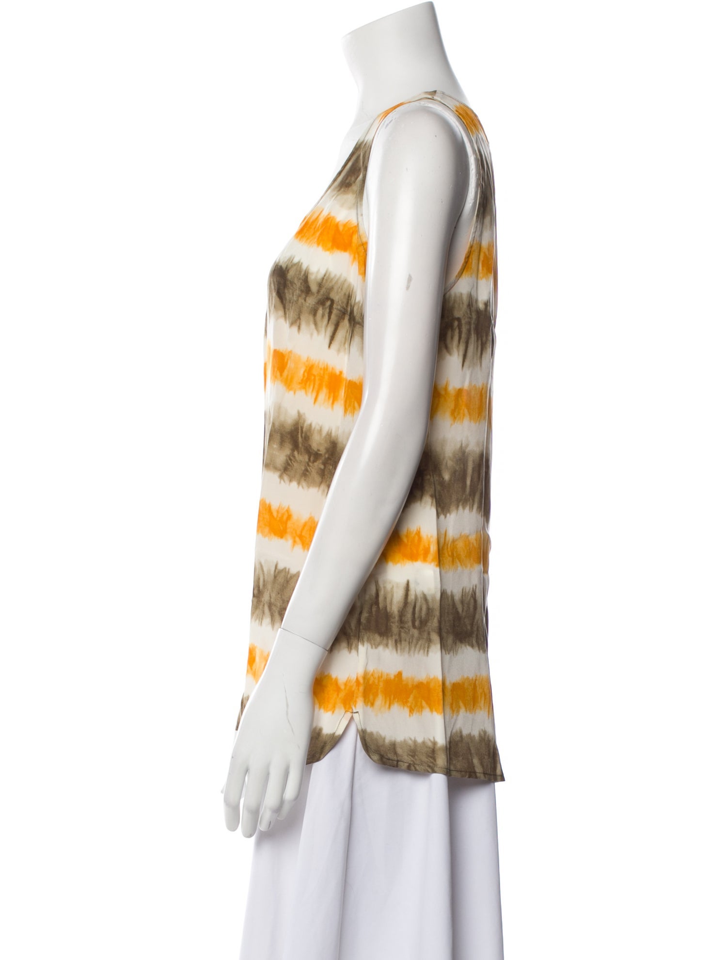 Michael Michael Kors Silk Tie-Dye Print Top w/ Tags