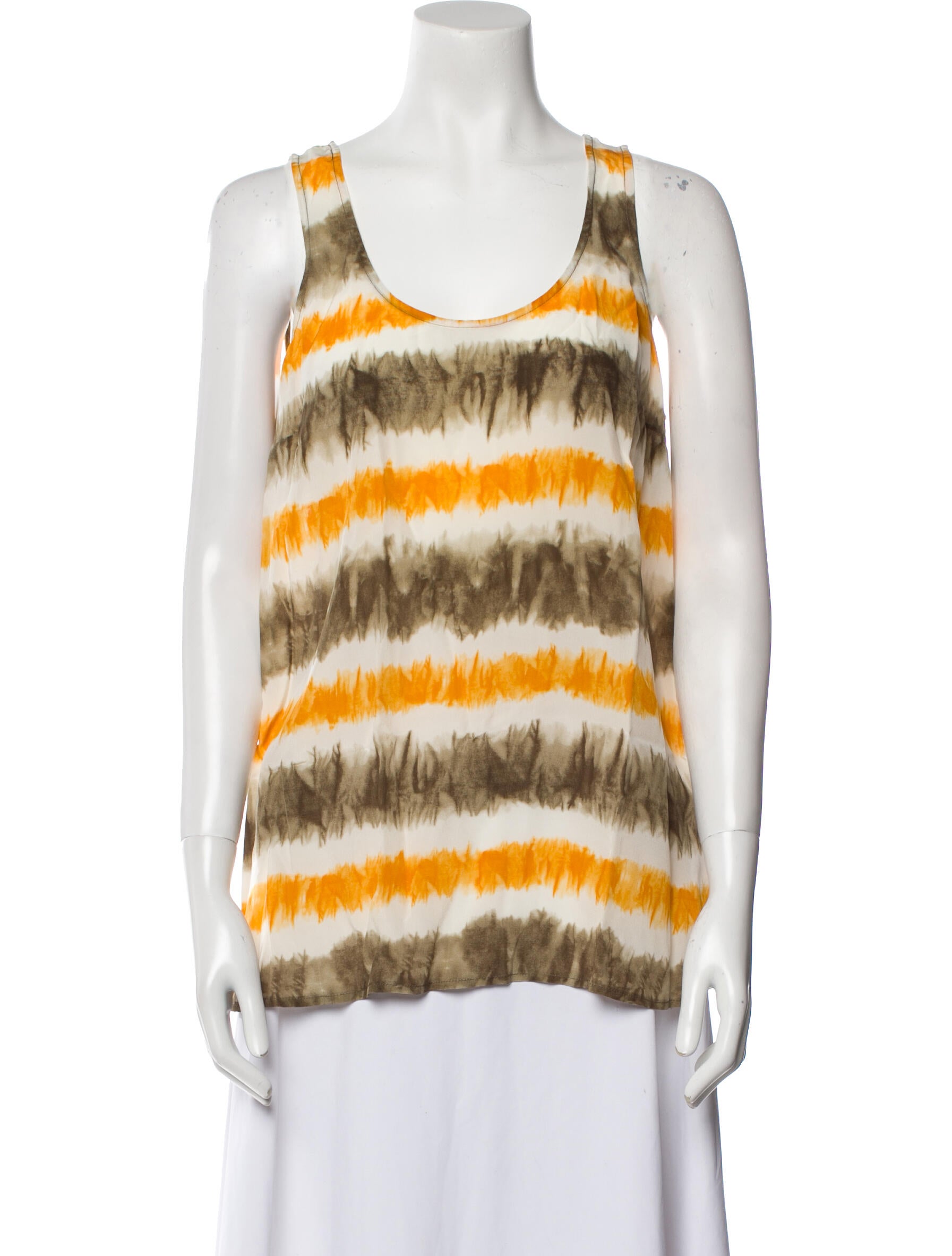 Michael Michael Kors Silk Striped Top w/ Tags