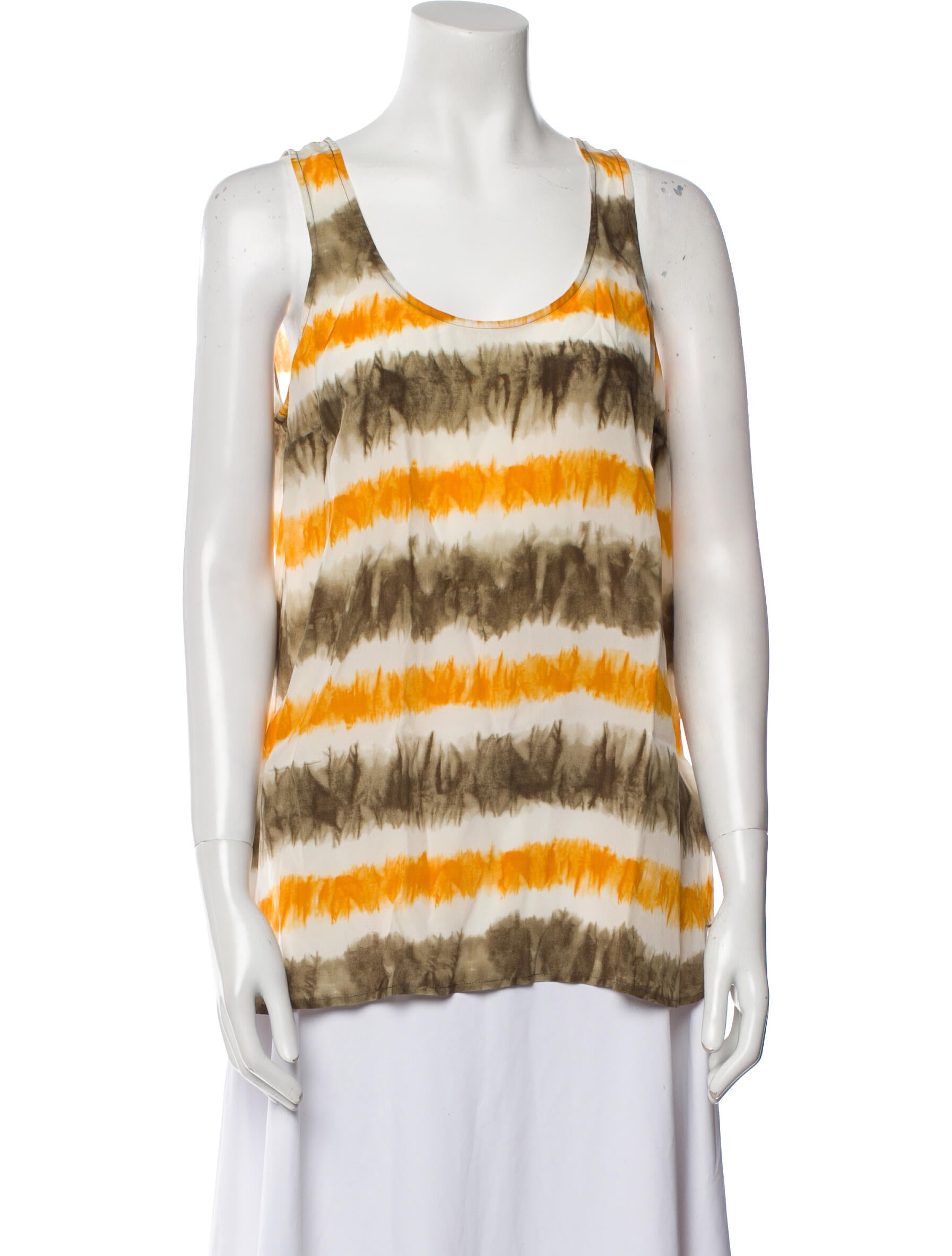 Michael Michael Kors Silk Striped Top w/ Tags