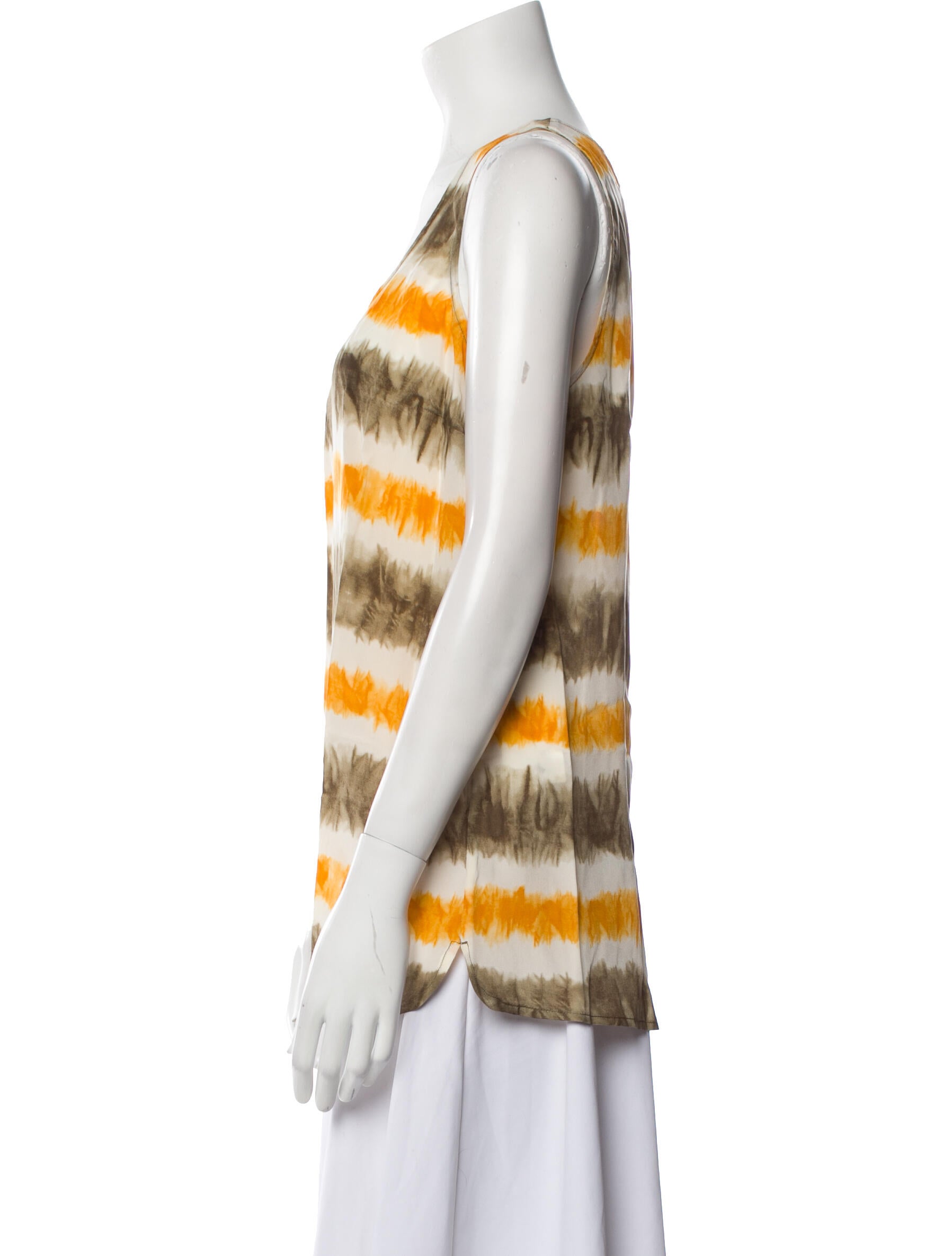 Michael Michael Kors Silk Striped Top w/ Tags