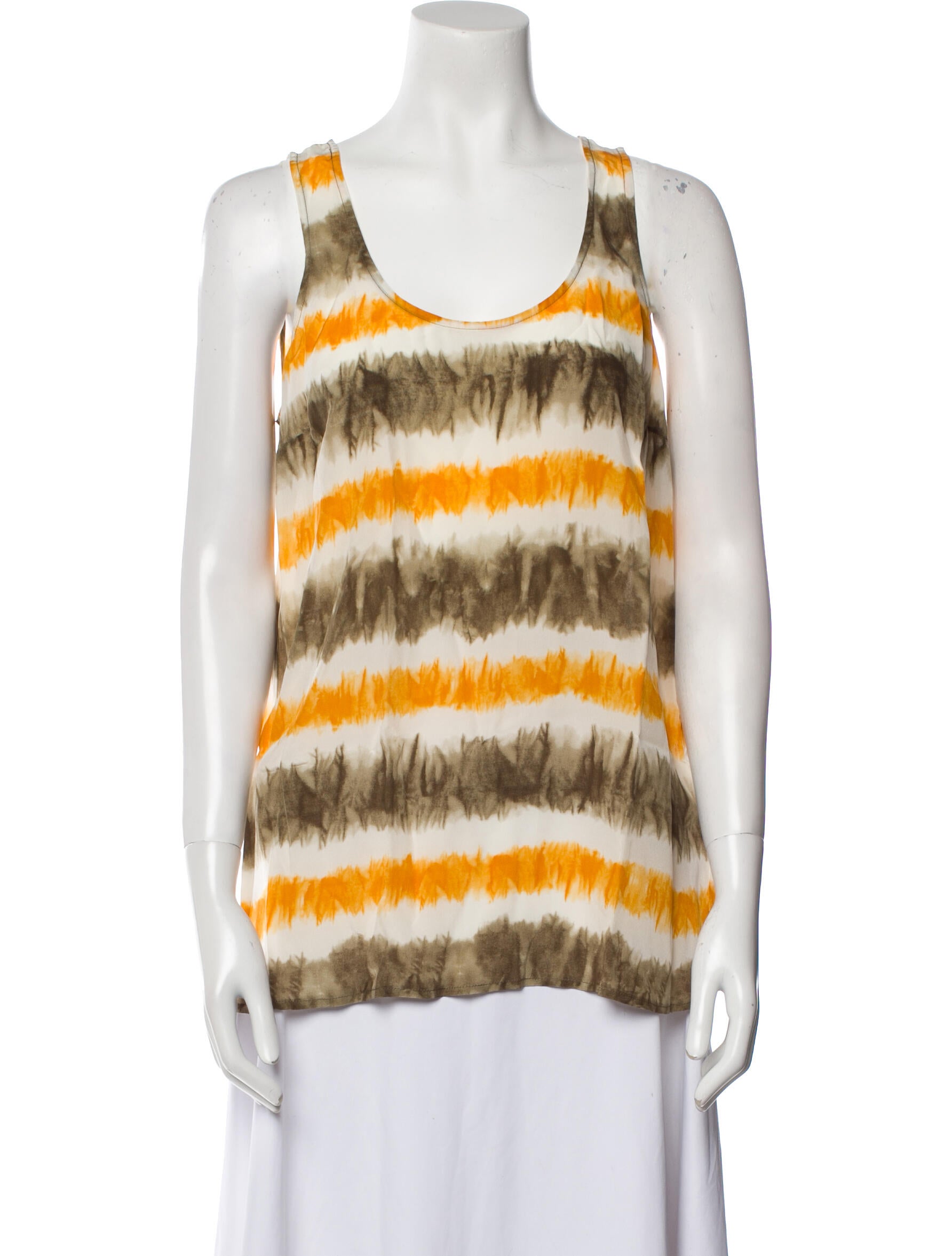 Michael Michael Kors Silk Striped Top w/ Tags