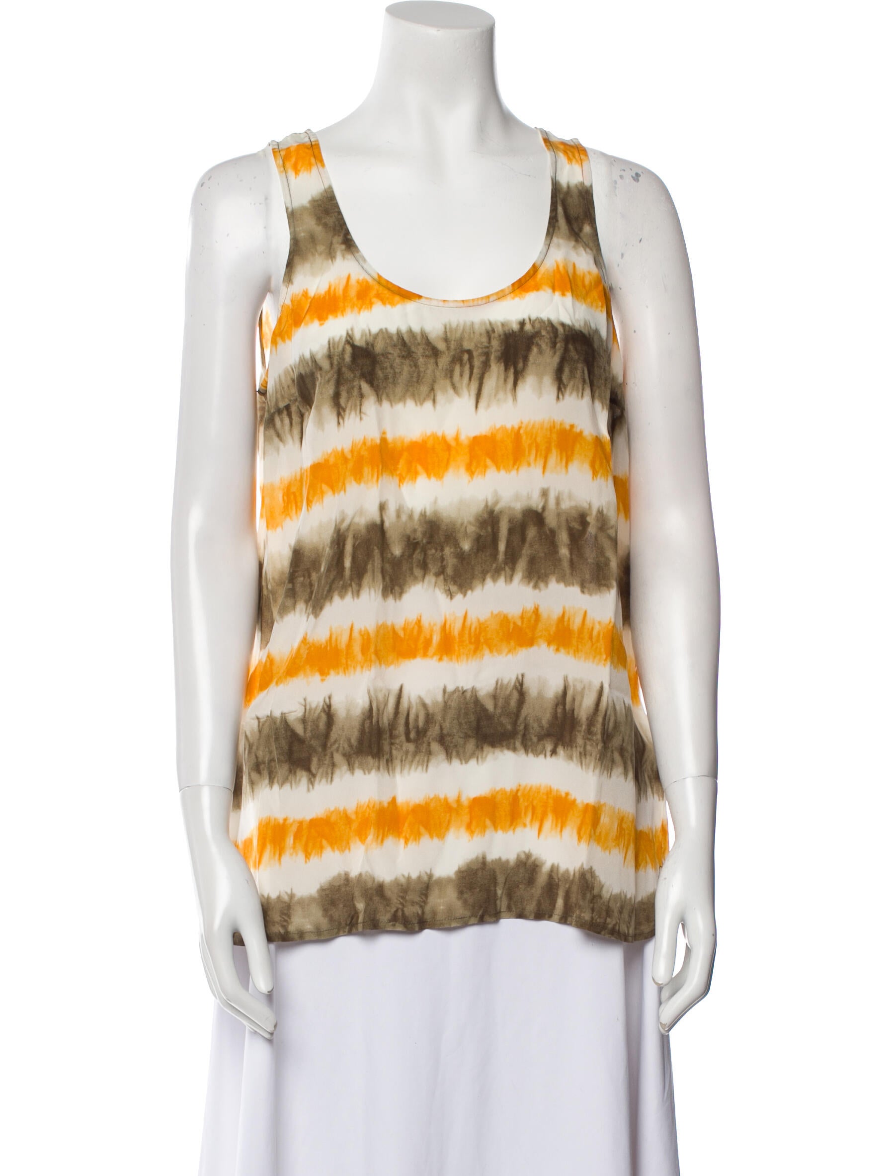 Michael Michael Kors Silk Striped Top w/ Tags