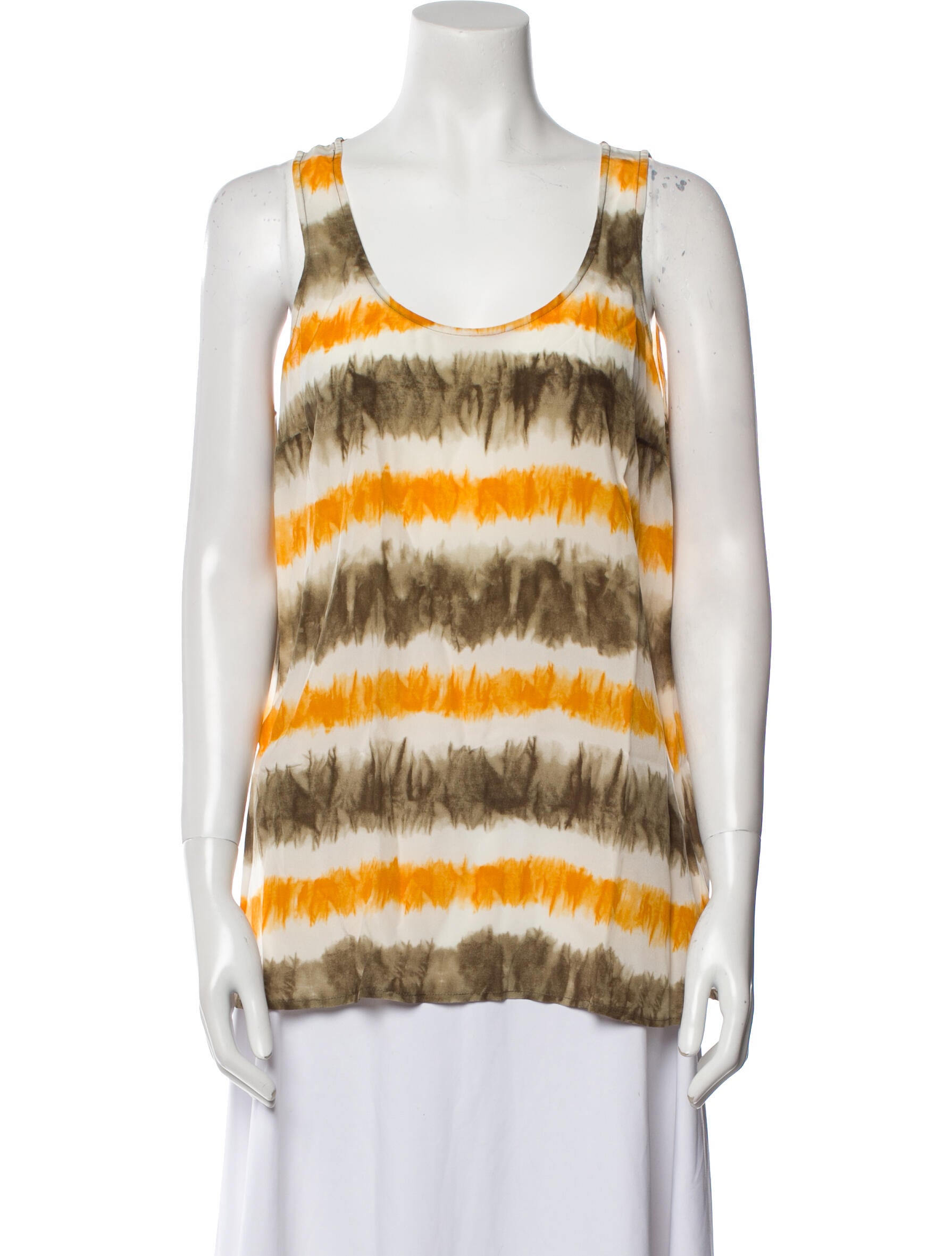 Michael Michael Kors Silk Striped Top w/ Tags