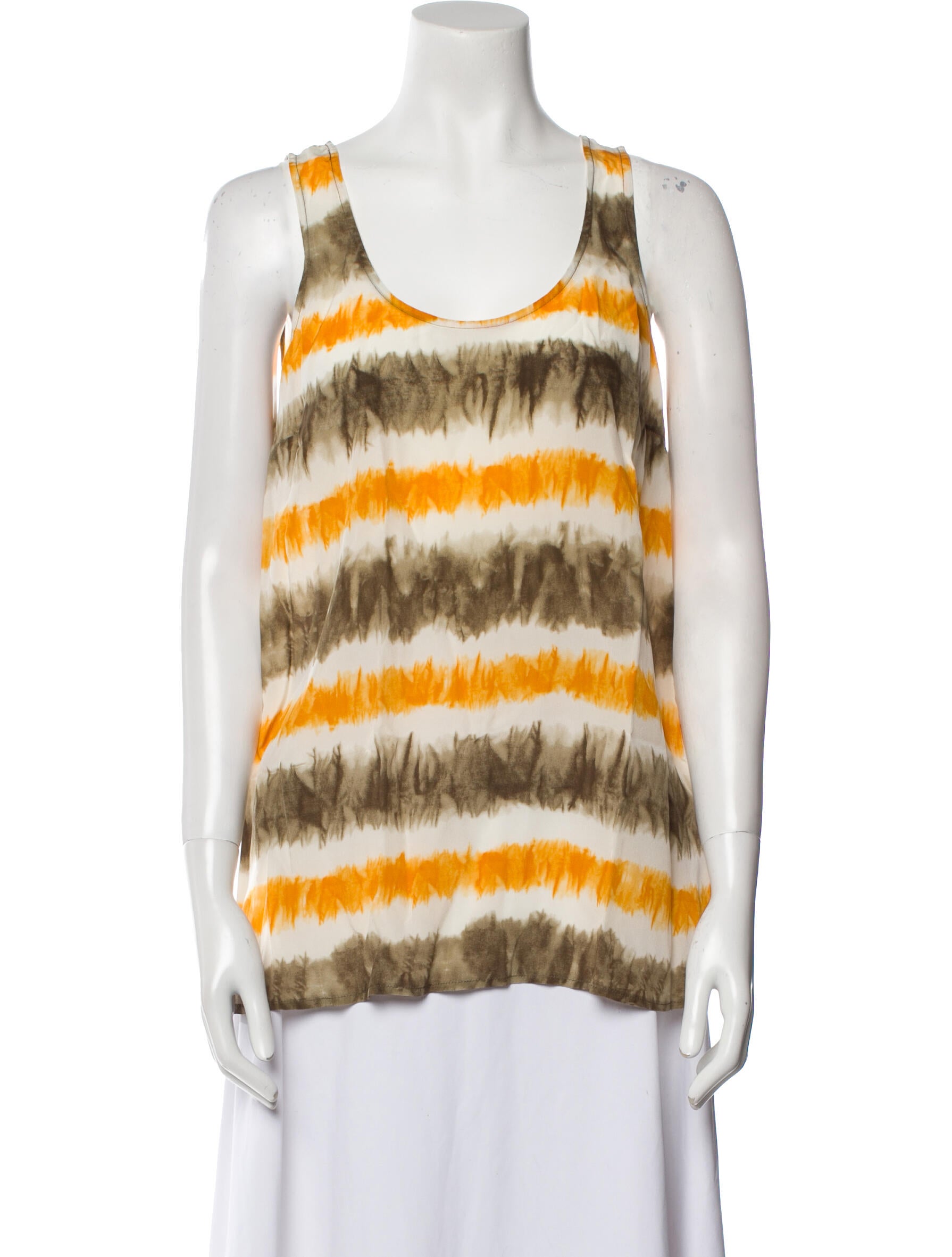 Michael Michael Kors Silk Striped Top w/ Tags