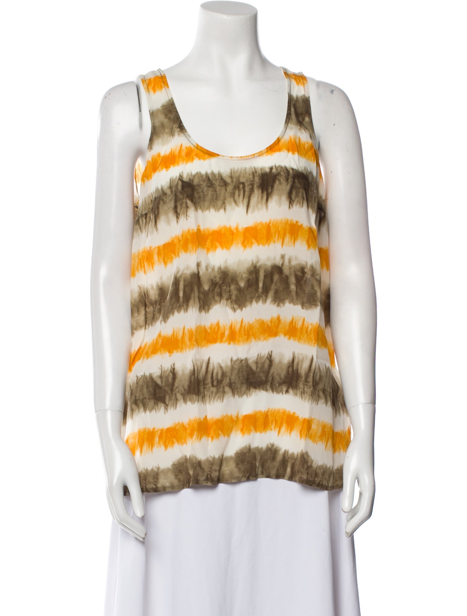 Michael Michael Kors Silk Tie-Dye Print Top w/ Tags