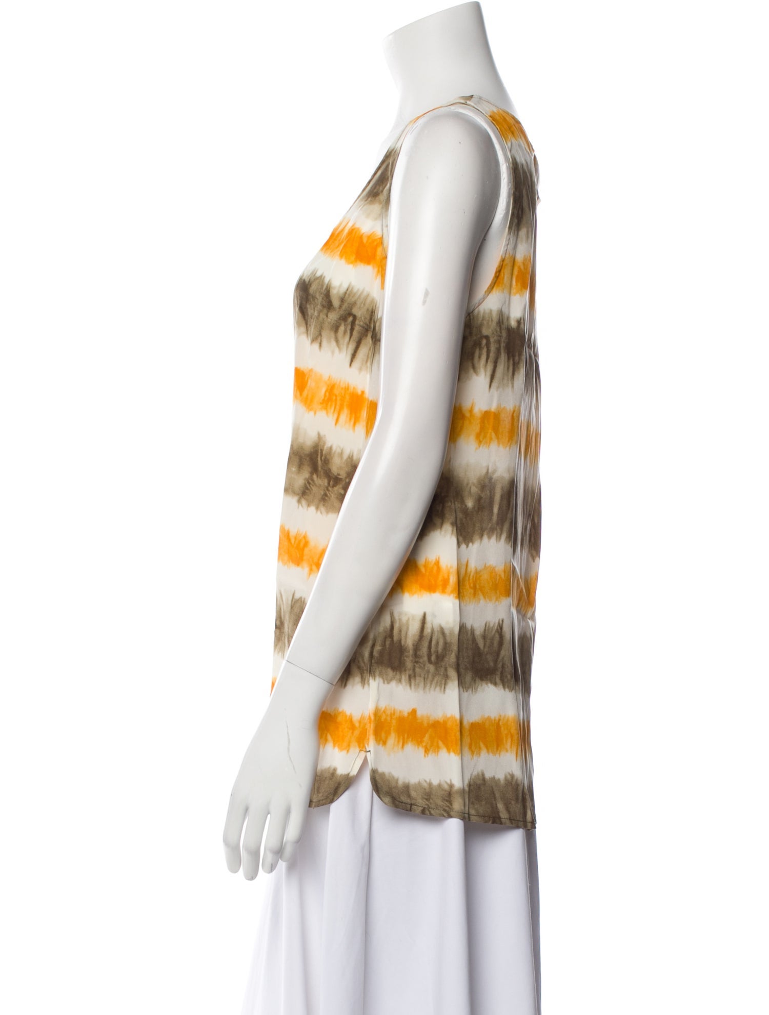 Michael Michael Kors Silk Tie-Dye Print Top w/ Tags