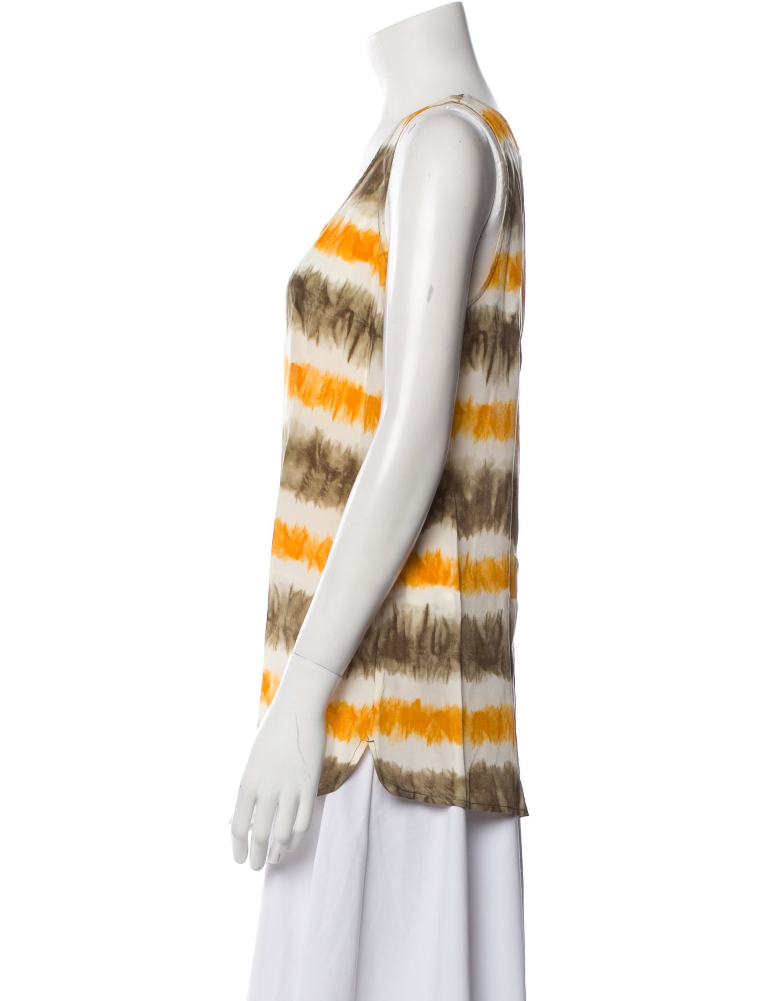 Michael Michael Kors Silk Tie-Dye Print Top w/ Tags