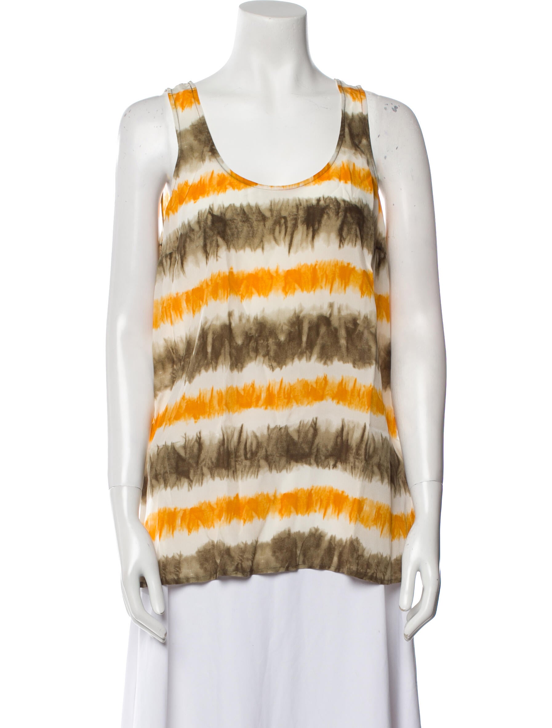 Michael Michael Kors Silk Striped Top w/ Tags