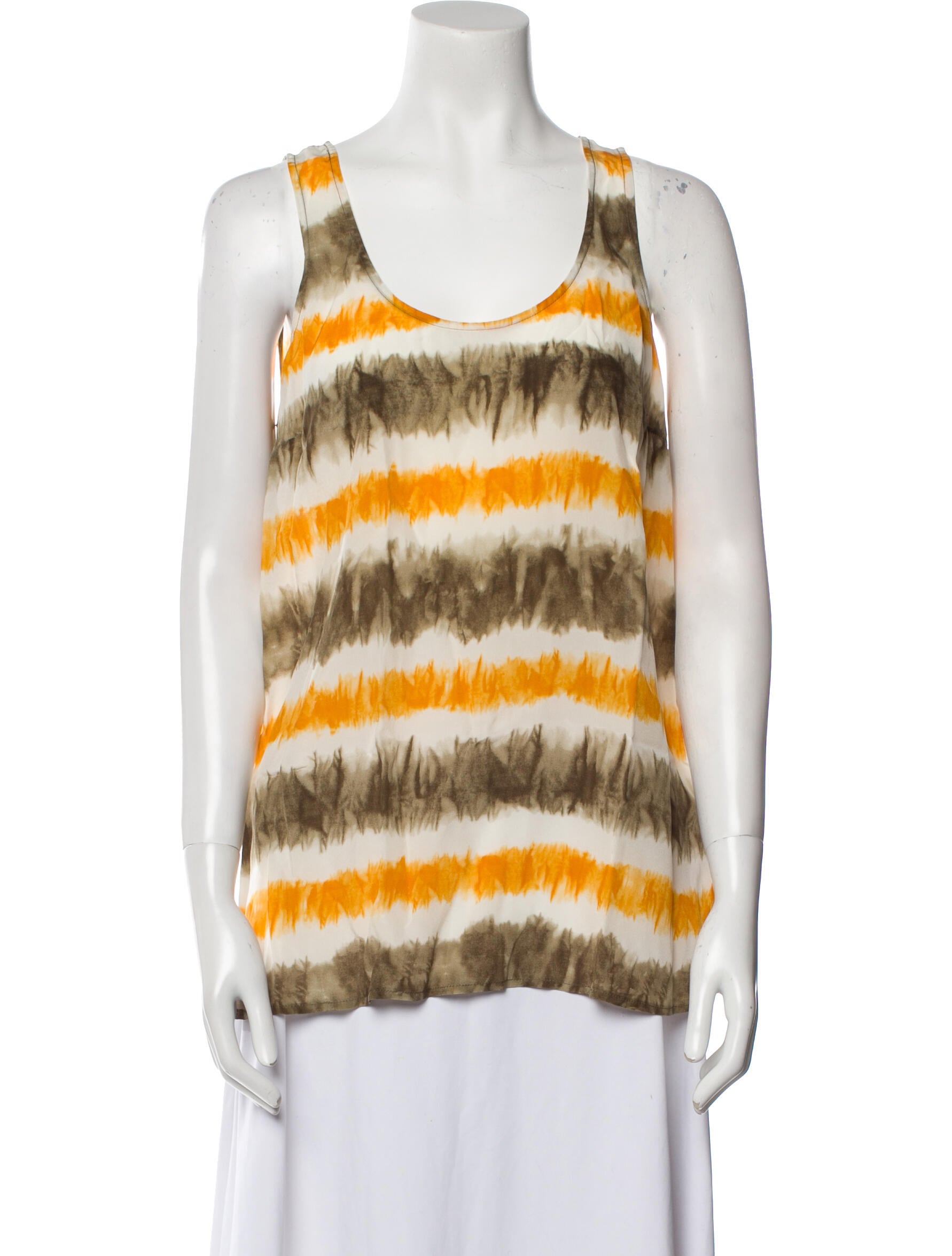 Michael Michael Kors Silk Striped Top w/ Tags