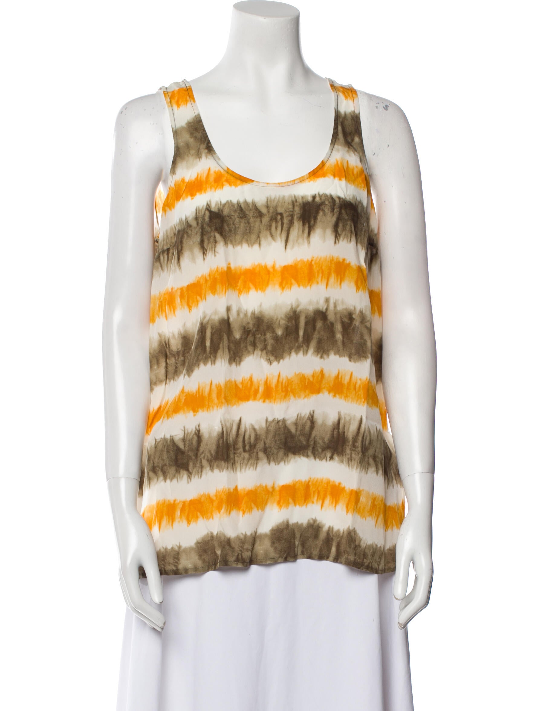 Michael Michael Kors Silk Striped Top w/ Tags