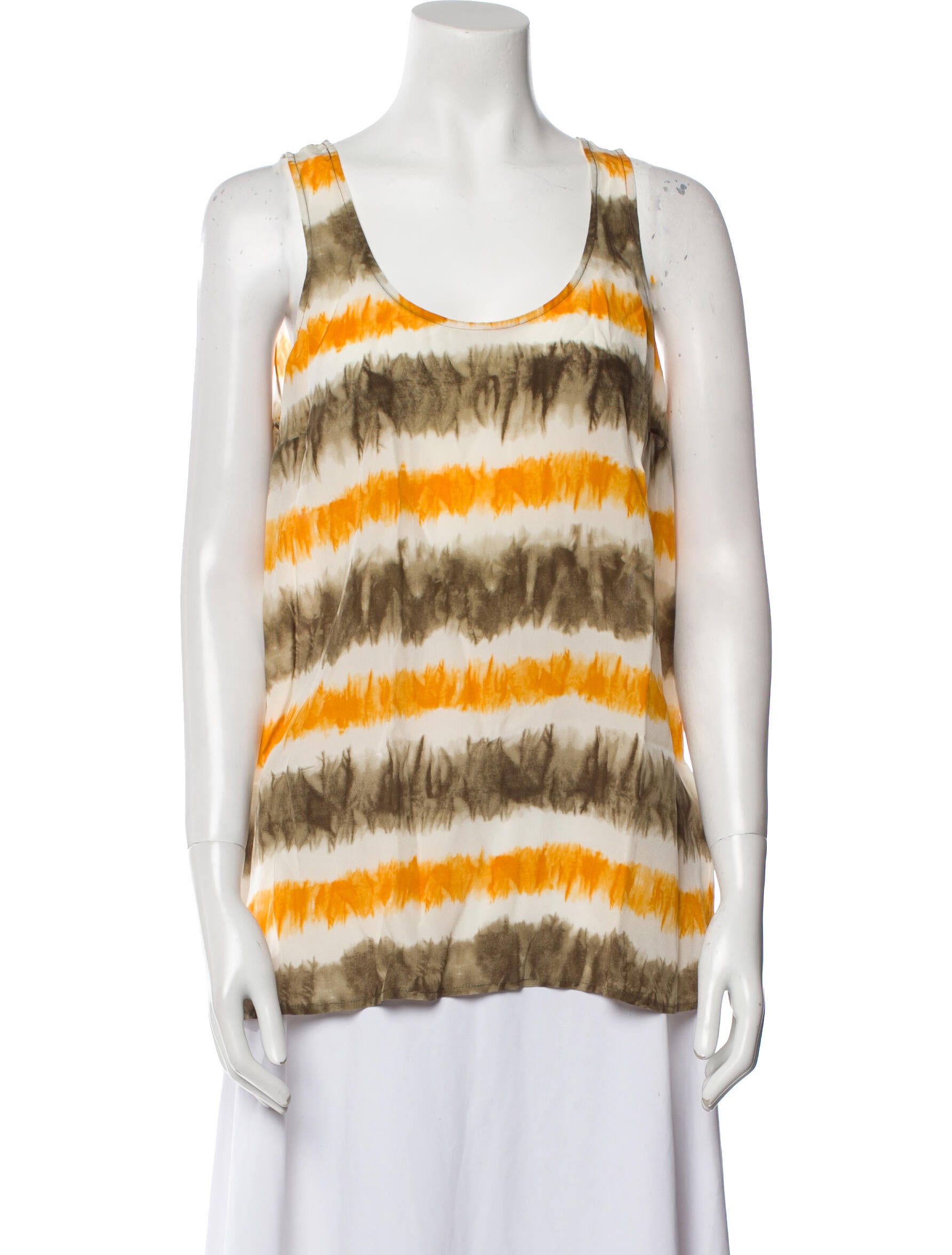 Michael Michael Kors Silk Striped Top w/ Tags