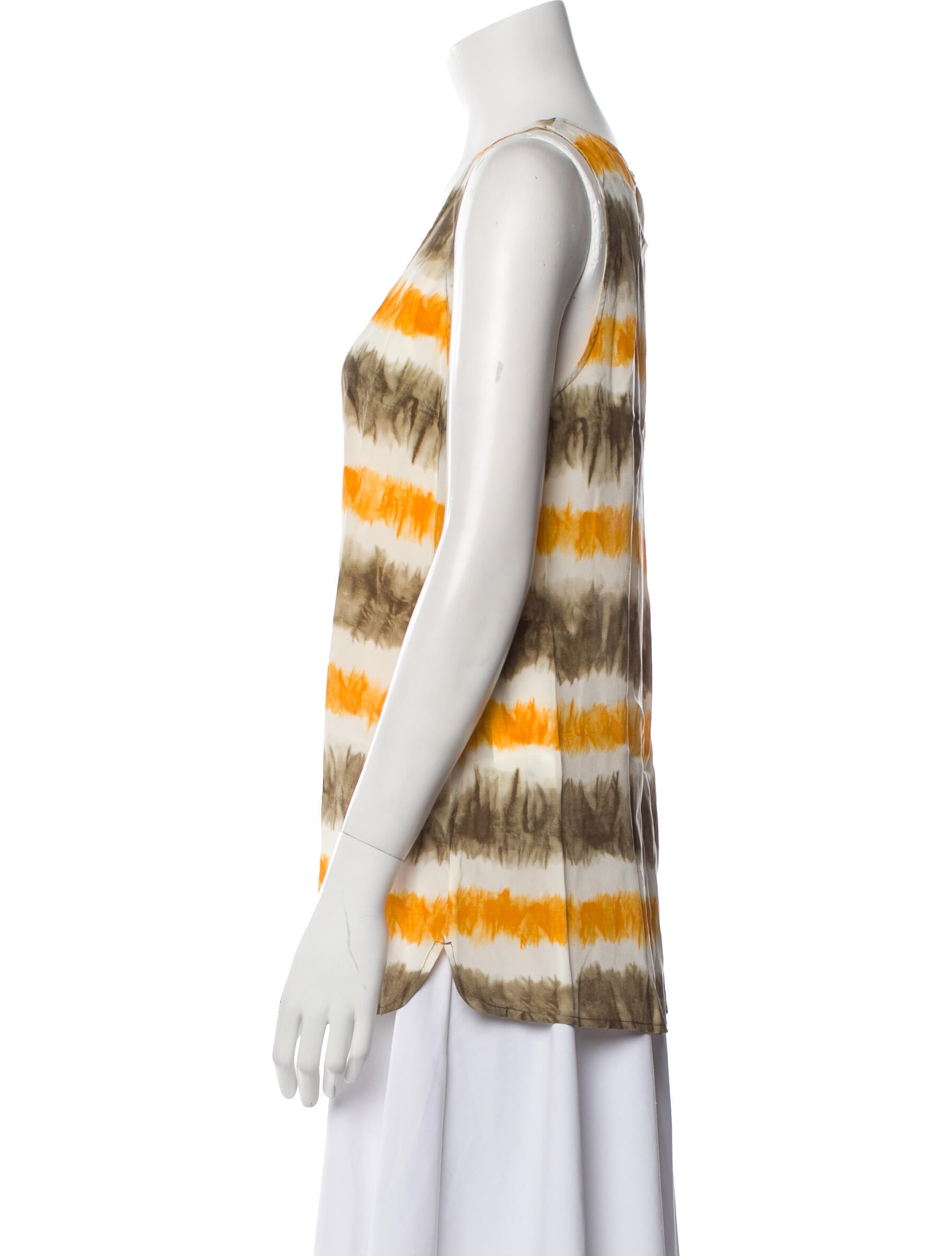 Michael Michael Kors Silk Striped Top w/ Tags