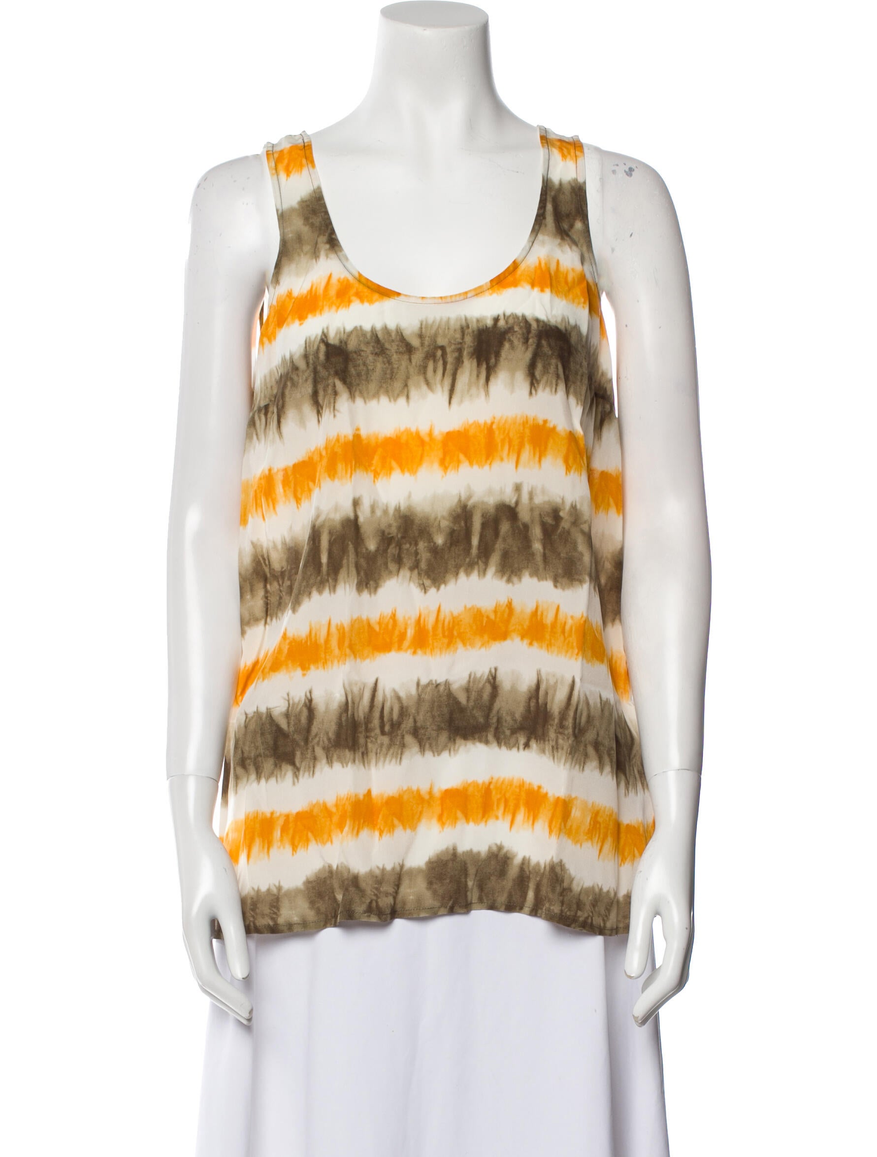 Michael Michael Kors Silk Striped Top w/ Tags