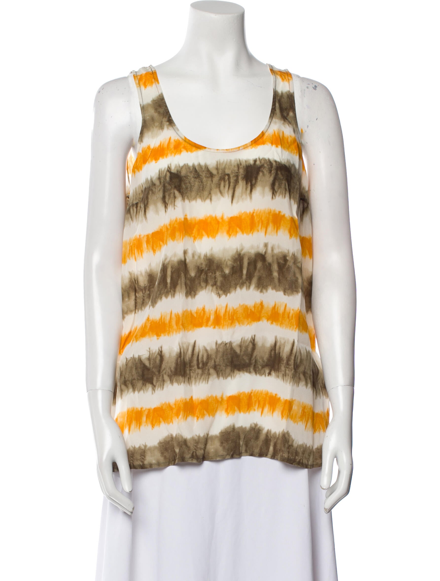 Michael Michael Kors Silk Striped Top w/ Tags