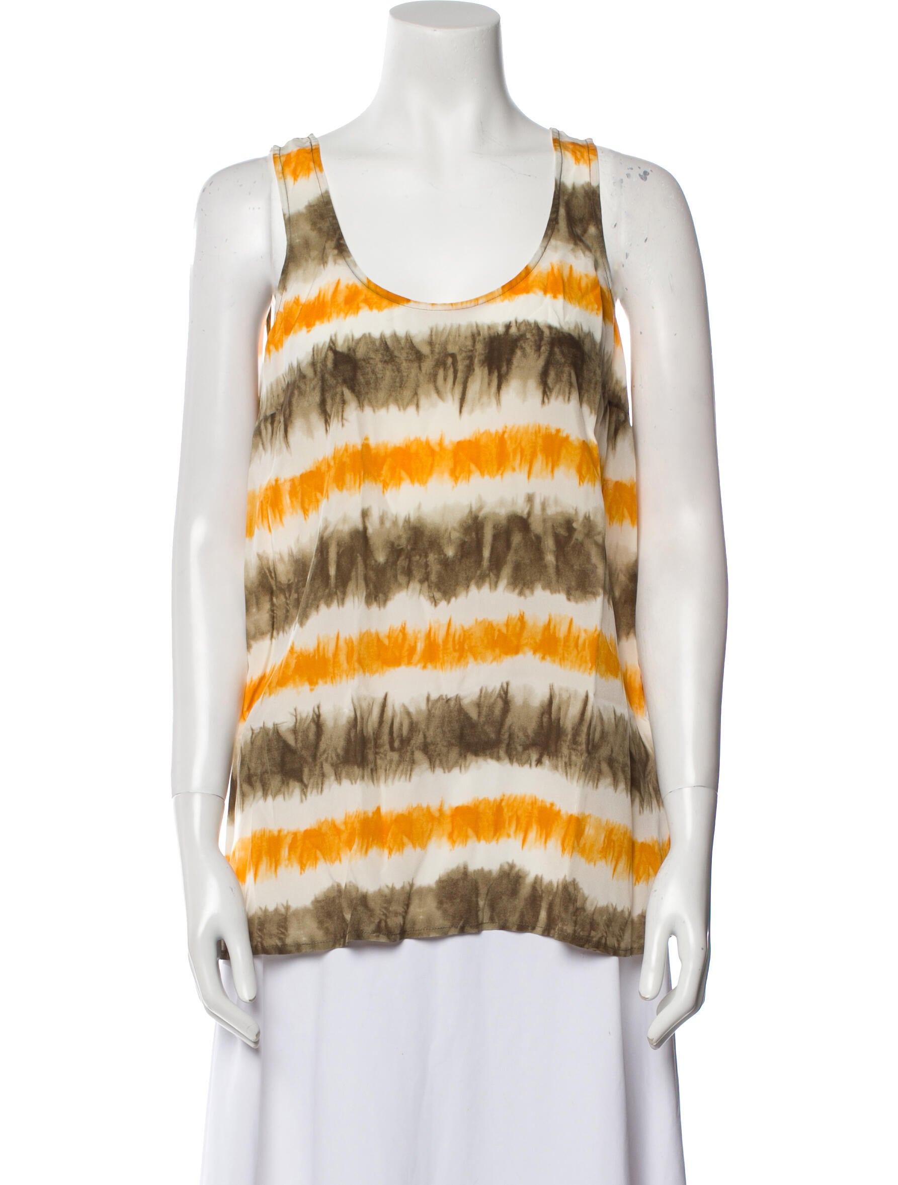 Michael Michael Kors Silk Striped Top w/ Tags