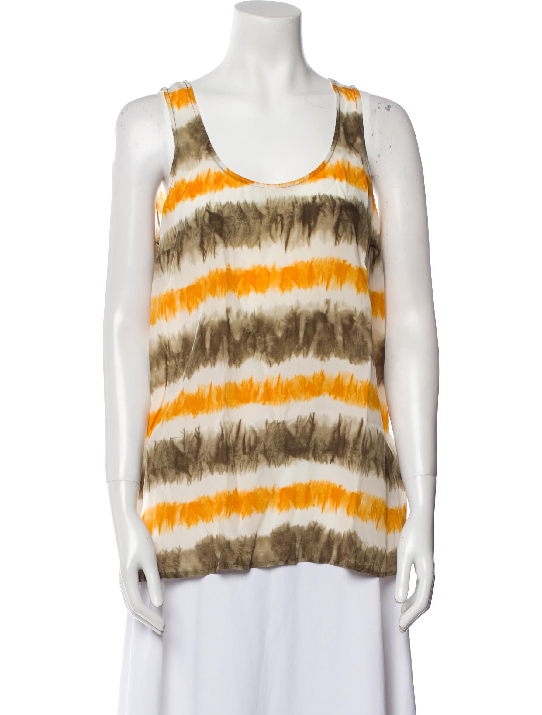 Michael Michael Kors Silk Striped Top w/ Tags