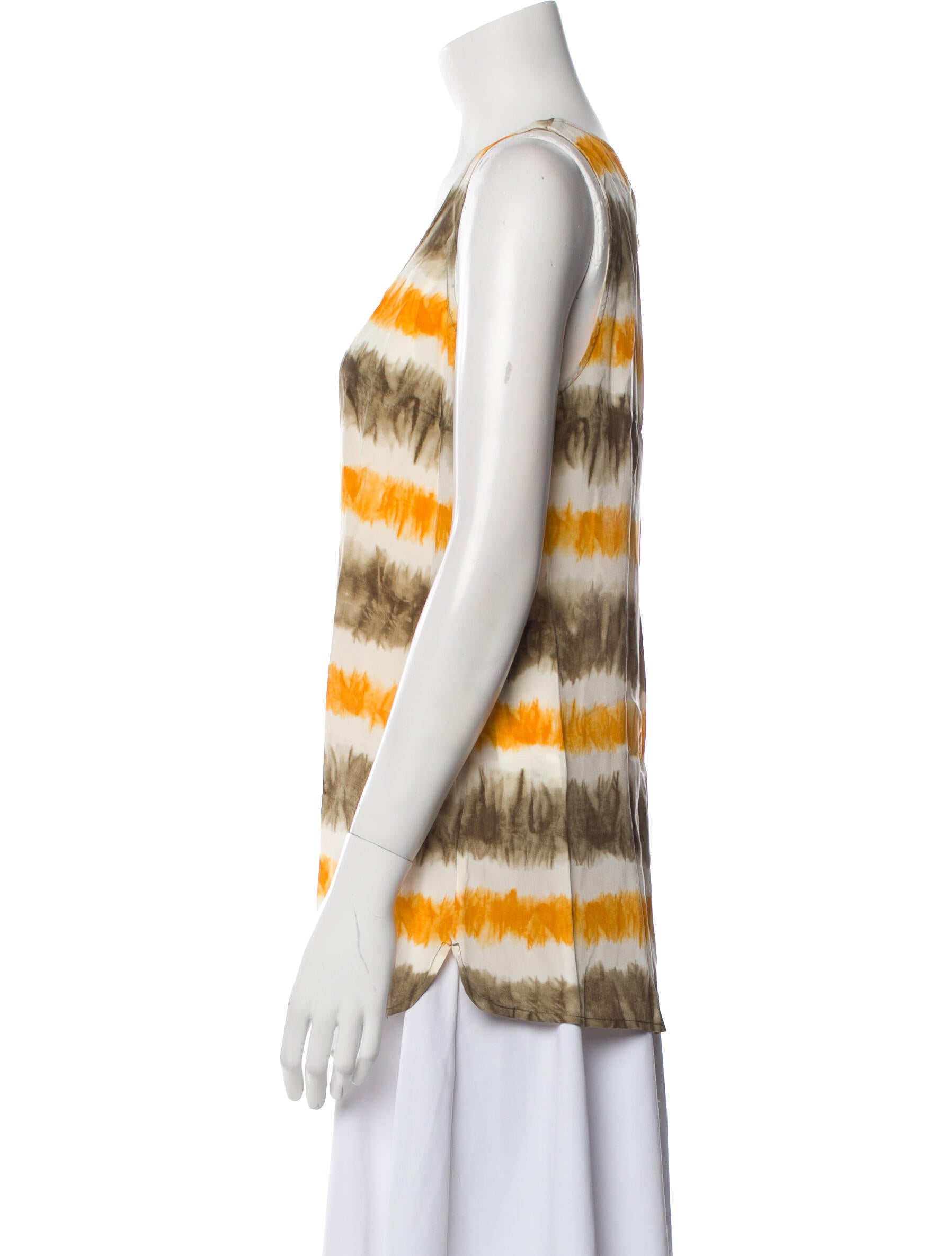 Michael Michael Kors Silk Striped Top w/ Tags