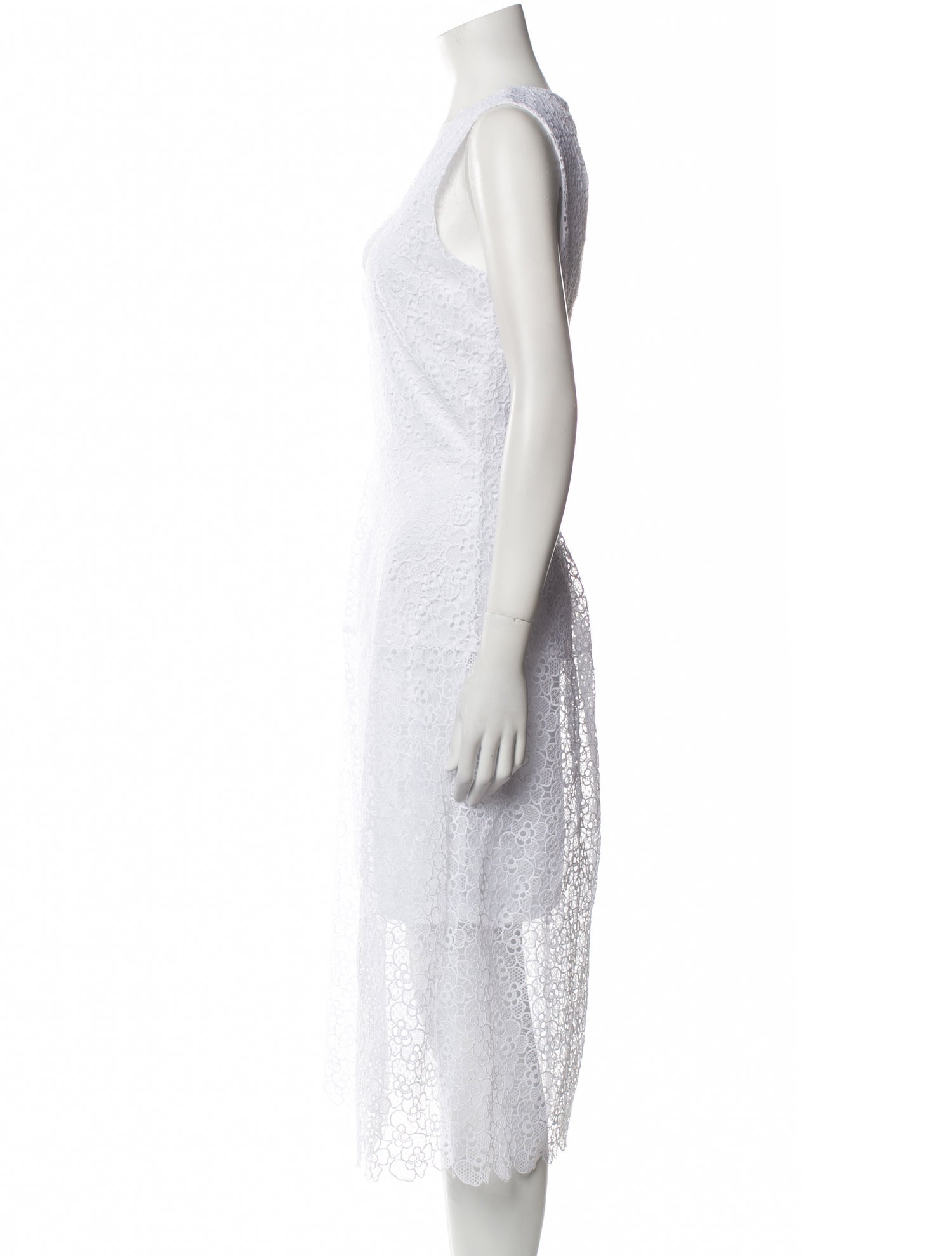 Michael Michael Kors V-Neck Midi Length Dress