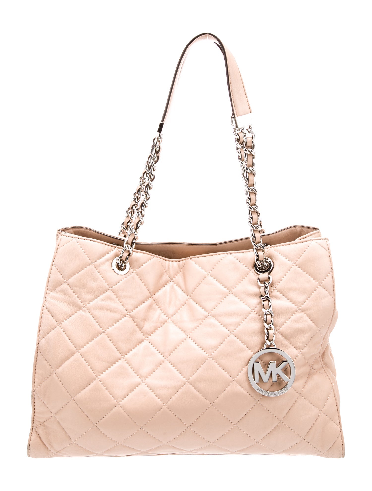 Michael Kors White Leather Shoulder Bag
