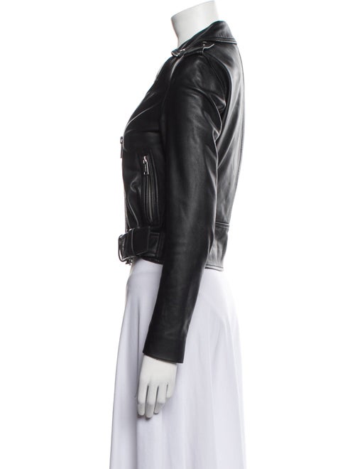 Michael Michael Kors Lamb Leather Biker Jacket