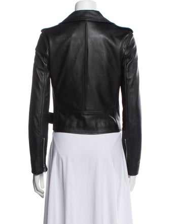 Michael Michael Kors Lamb Leather Biker Jacket