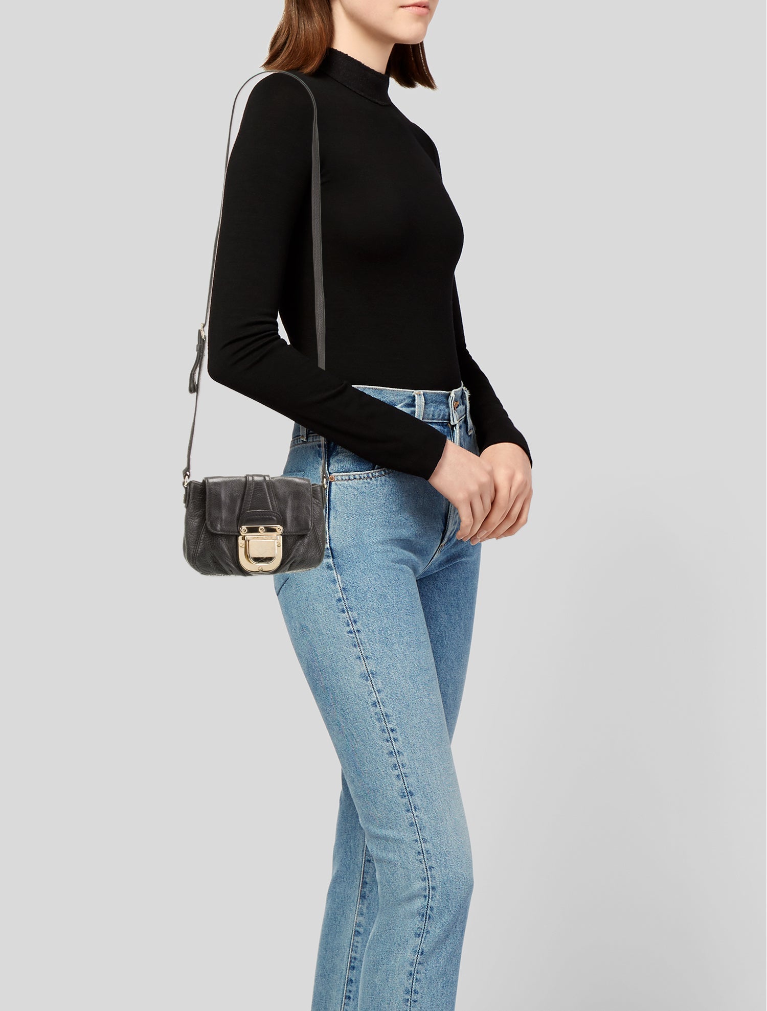 Michael Michael Kors Leather Crossbody Bag