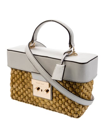 Michael Michael Kors Straw Top Handle Bag