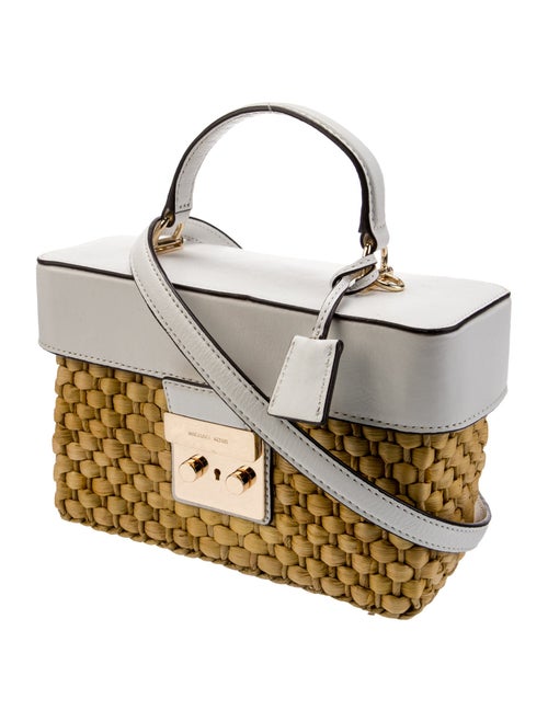 Michael Michael Kors Straw Top Handle Bag