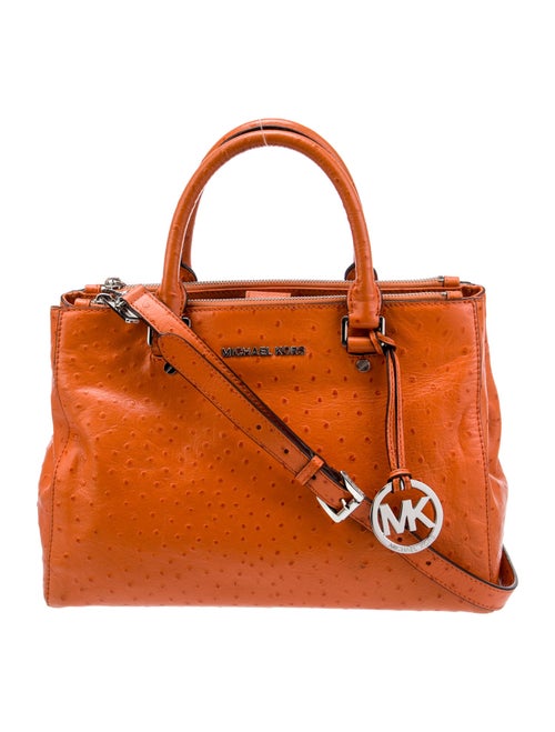 Michael Michael Kors Ostrich Top Handle Bag