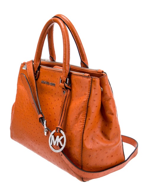 Michael Michael Kors Ostrich Top Handle Bag