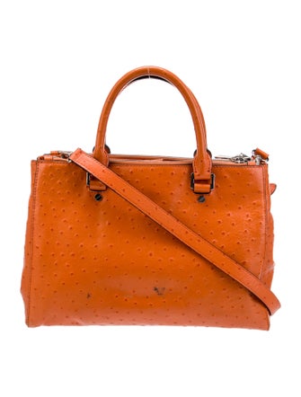 Michael Michael Kors Ostrich Top Handle Bag