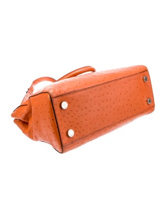 Michael Michael Kors Ostrich Top Handle Bag