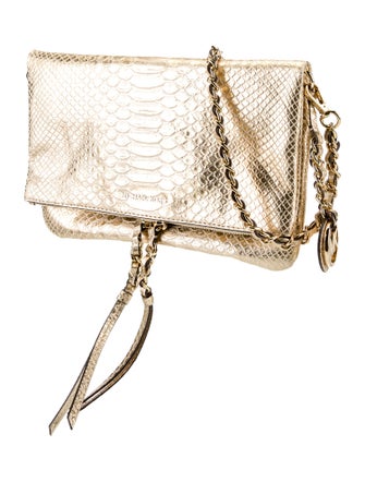 Michael Michael Kors Embossed Leather Evening Bag