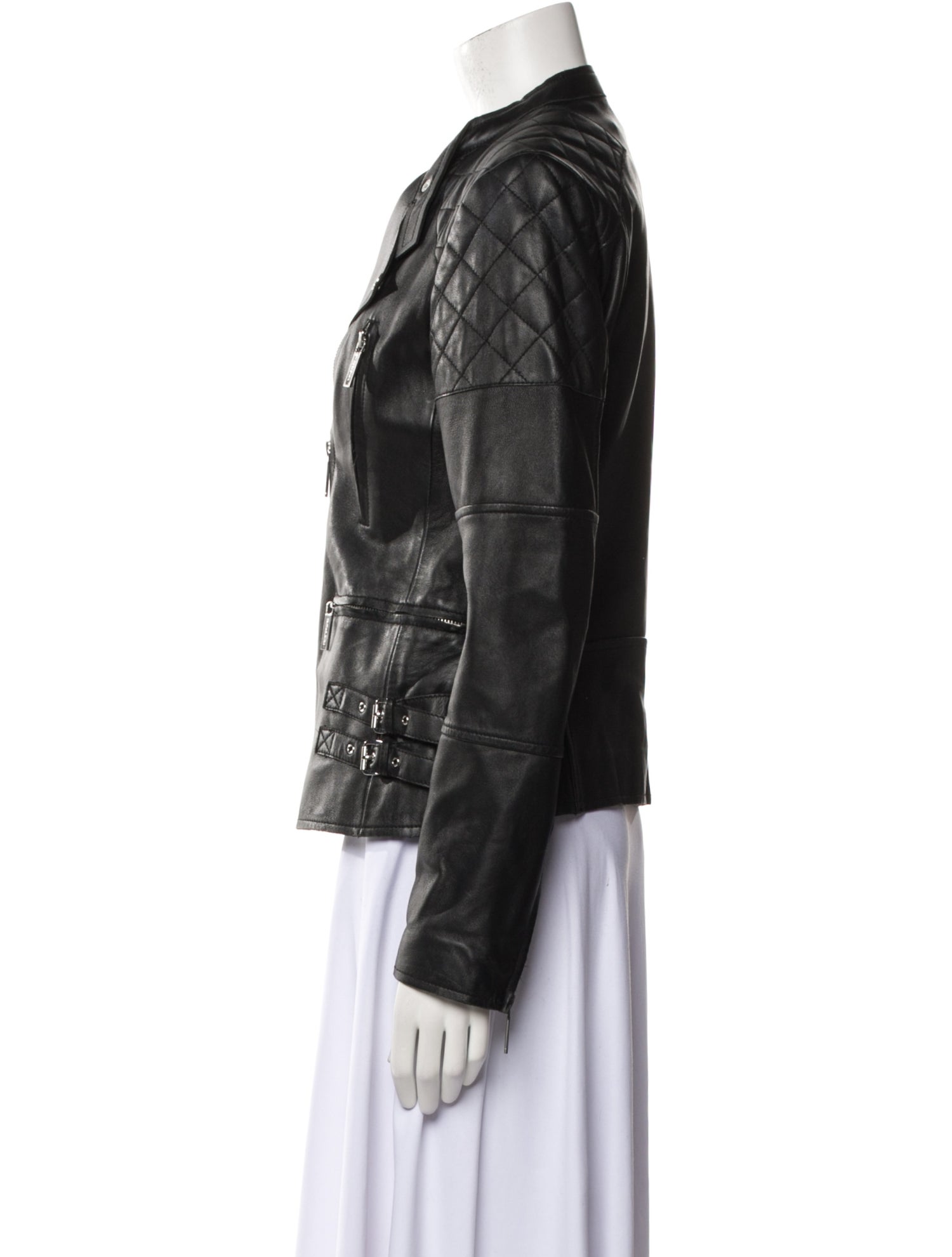 Michael Michael Kors Leather Biker Jacket