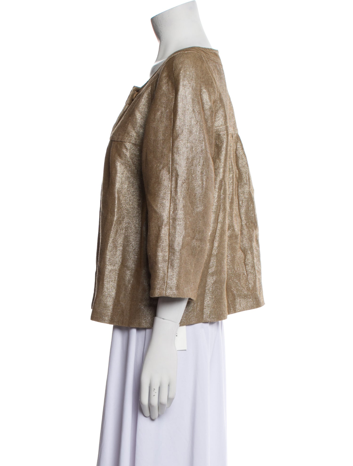 Michael Michael Kors Linen Printed Evening Jacket